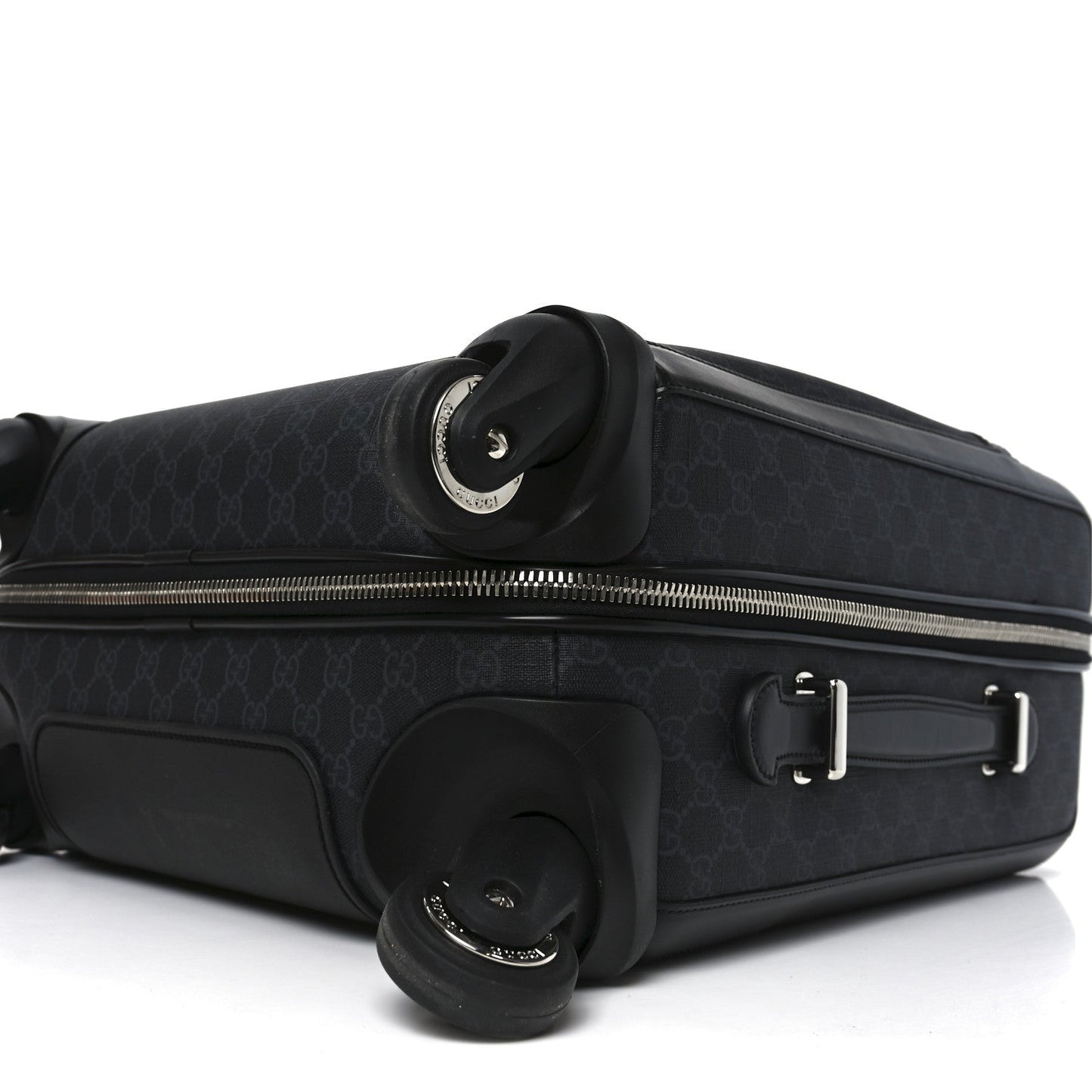 GG Supreme Monogram Calfskin Cabin Trolley Black