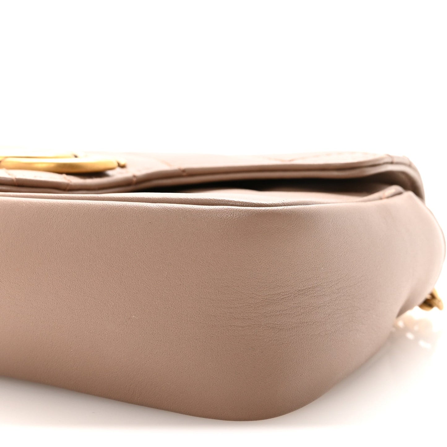 Calfskin Matelasse Super Mini GG Marmont Shoulder Bag Porcelain Rose
