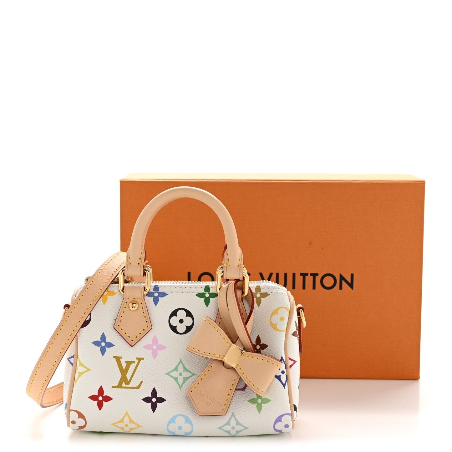 LV X TM Monogram Multicolor Nano Speedy White