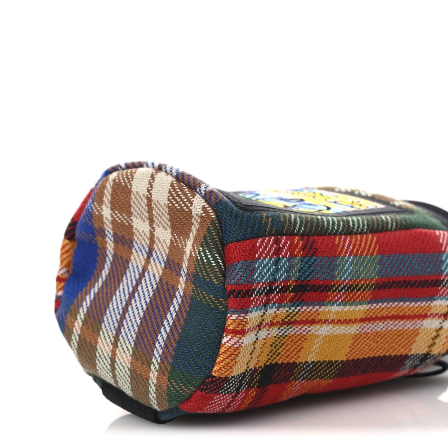 Neoprene Wool Tartan Eye/LOEWE/Nature Chalk Drawstring Bag Multicolor