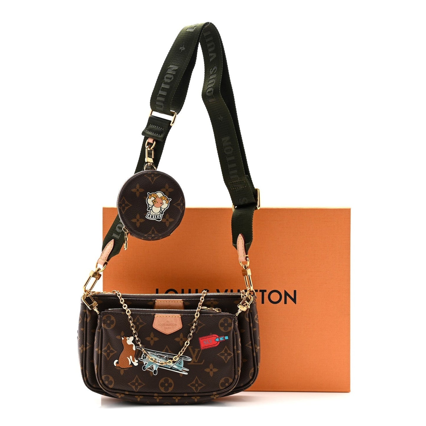 Monogram My LV World Tour Multi Pochette Accessories Kaki