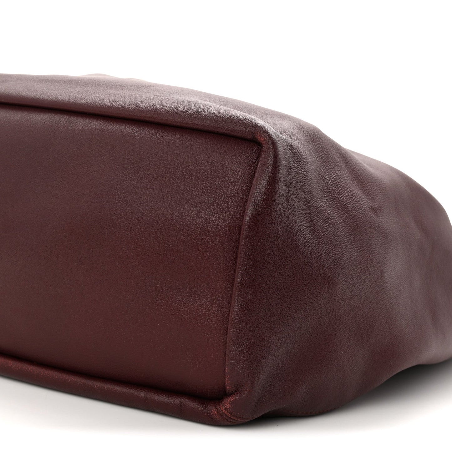 Buttery Nappa Lambskin Medium Squeeze Bag Dark Burgundy