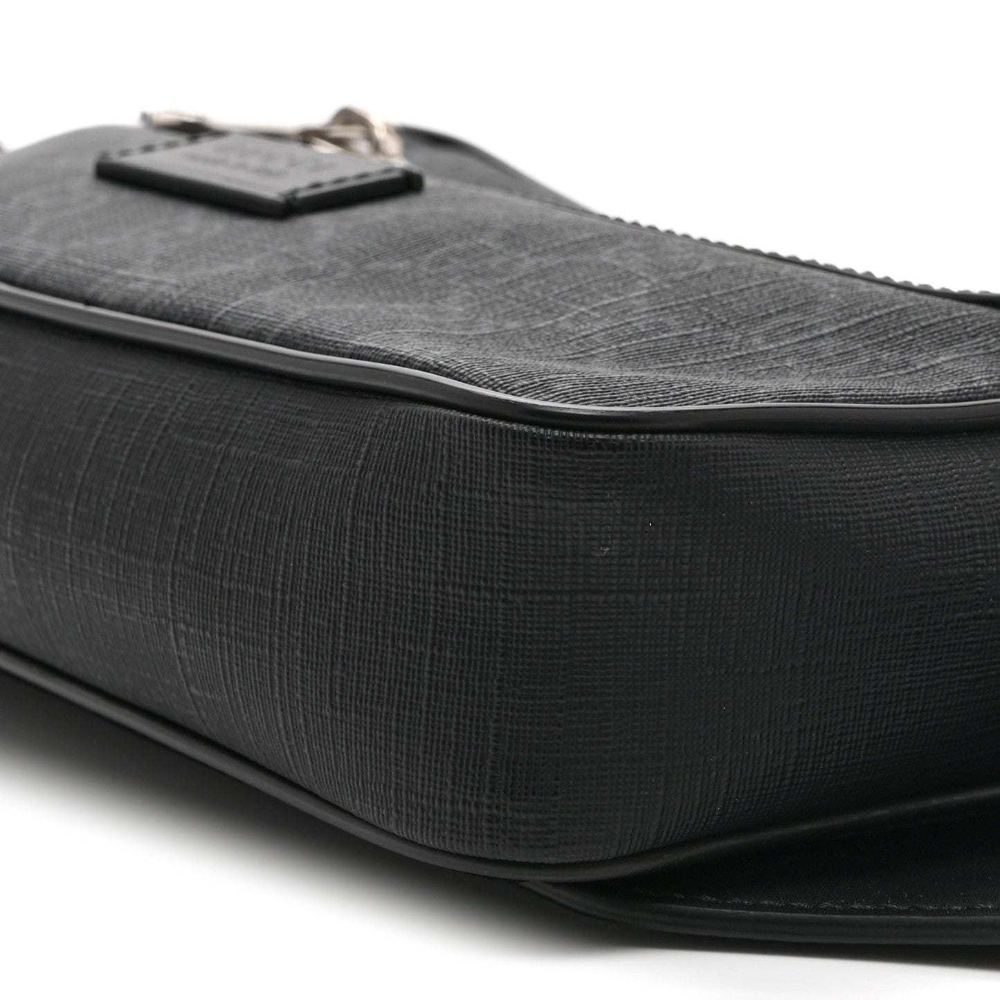 Soft GG Supreme Monogram Web Belt Bag Black Grey