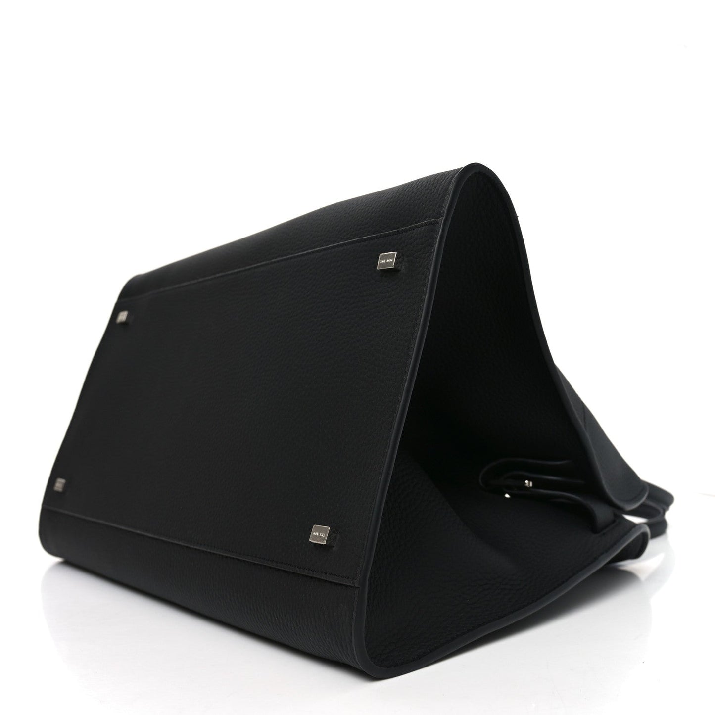 Matte Grained Calfskin Soft Margaux 15 Black