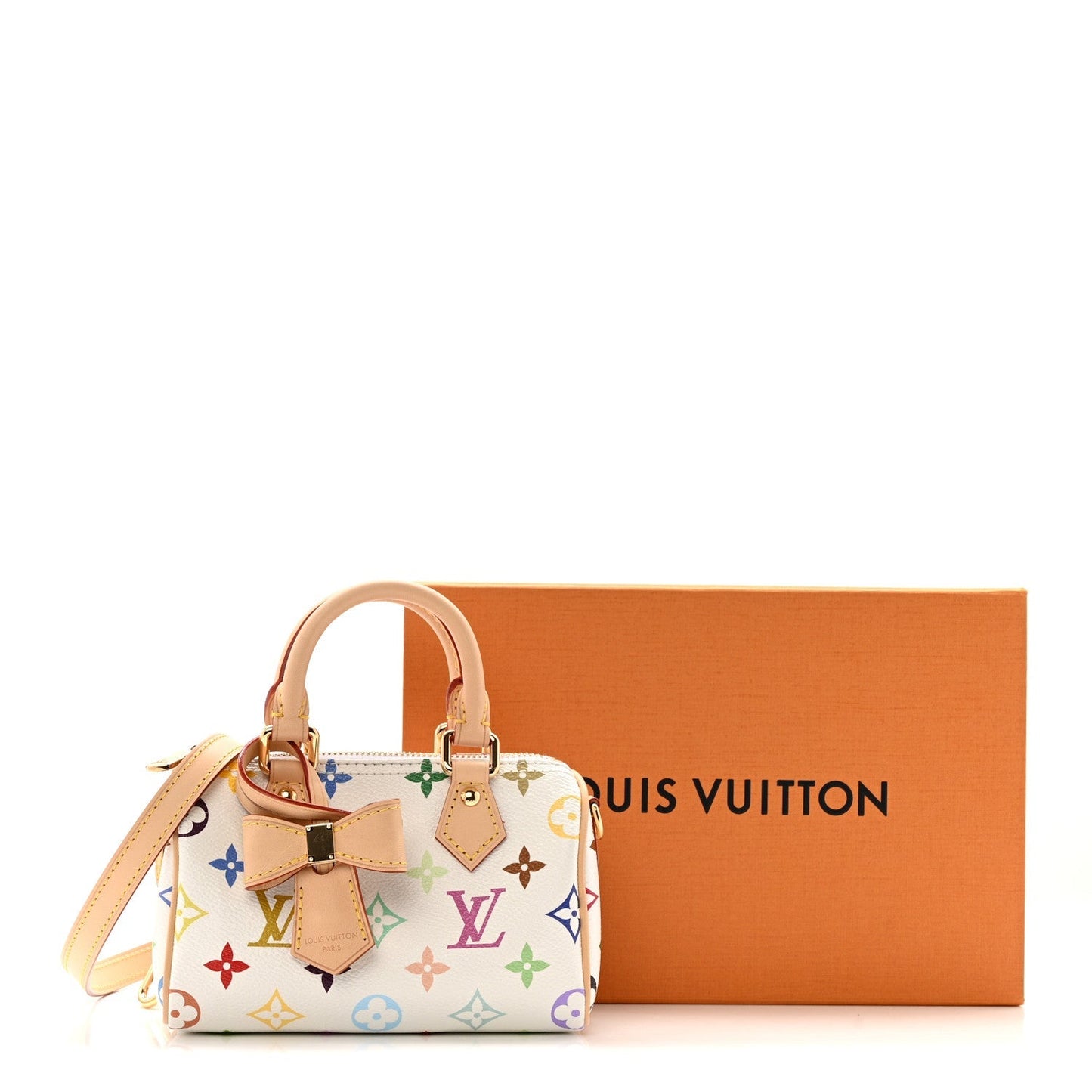 LV X TM Monogram Multicolor Nano Speedy White