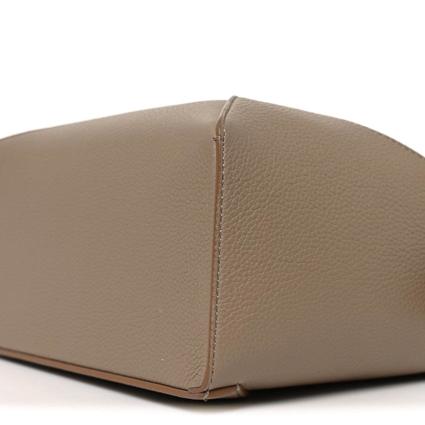 Grained Calfskin Small Puzzle Edge Bag Sand