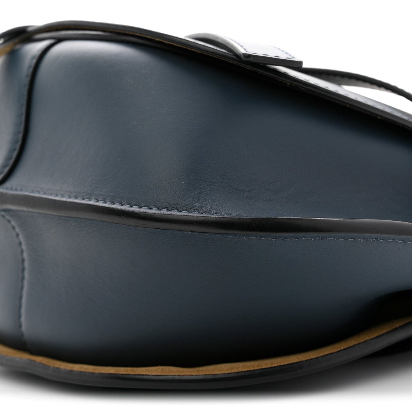 Calfskin Jacquard Small Gate Dual Bag Onyx Blue
