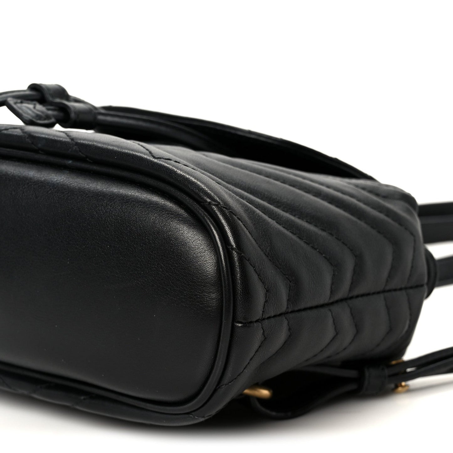 Calfskin Matelasse GG Marmont Flap Backpack Black
