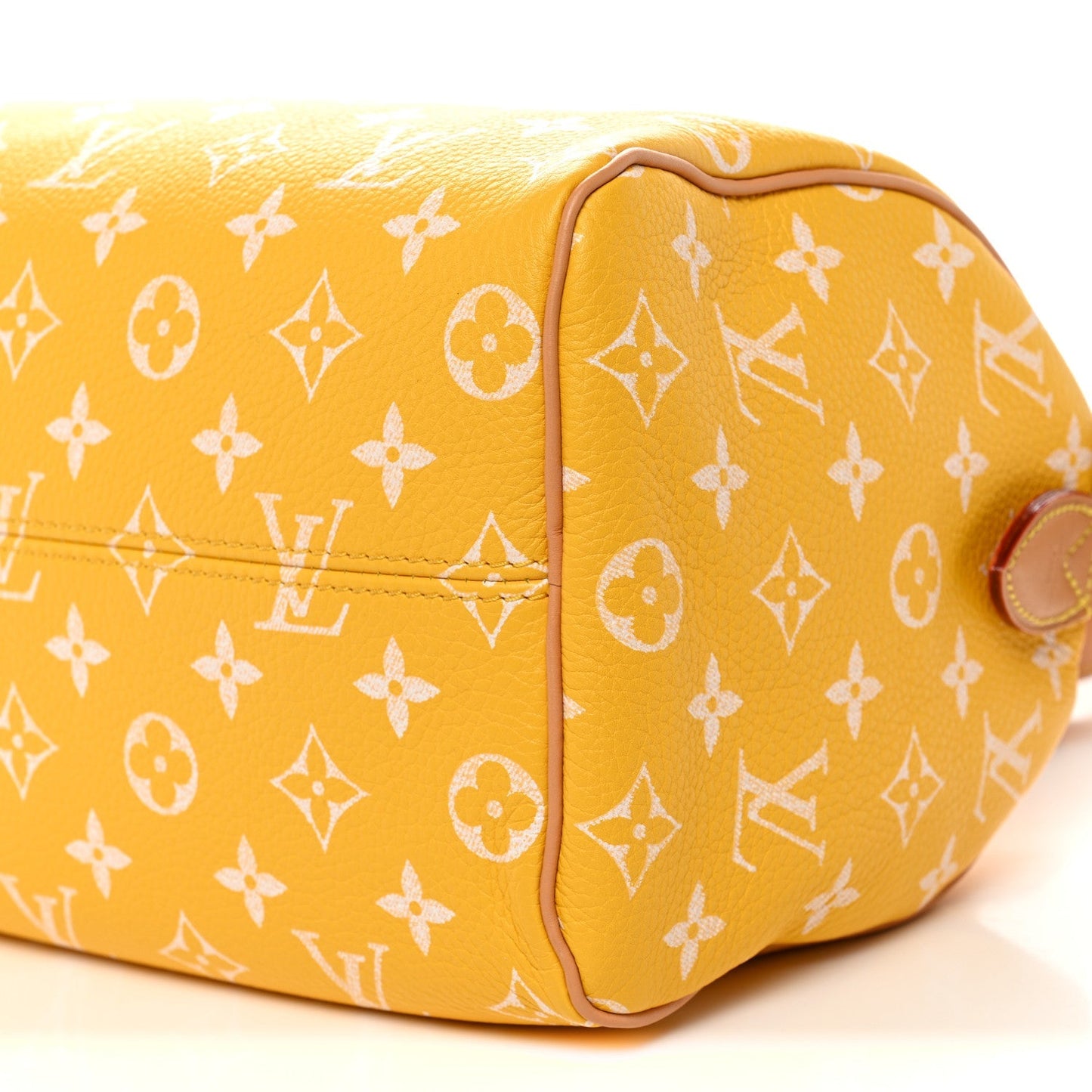 Calfskin Monogram Speedy P9 Bandouliere 25 Jaune Mat