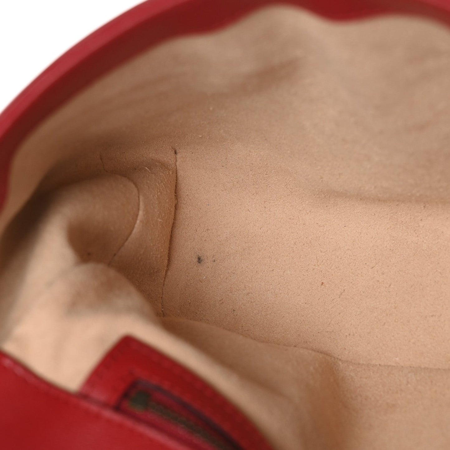 Calfskin Matelasse Small GG Marmont Shoulder Bag Hibiscus Red