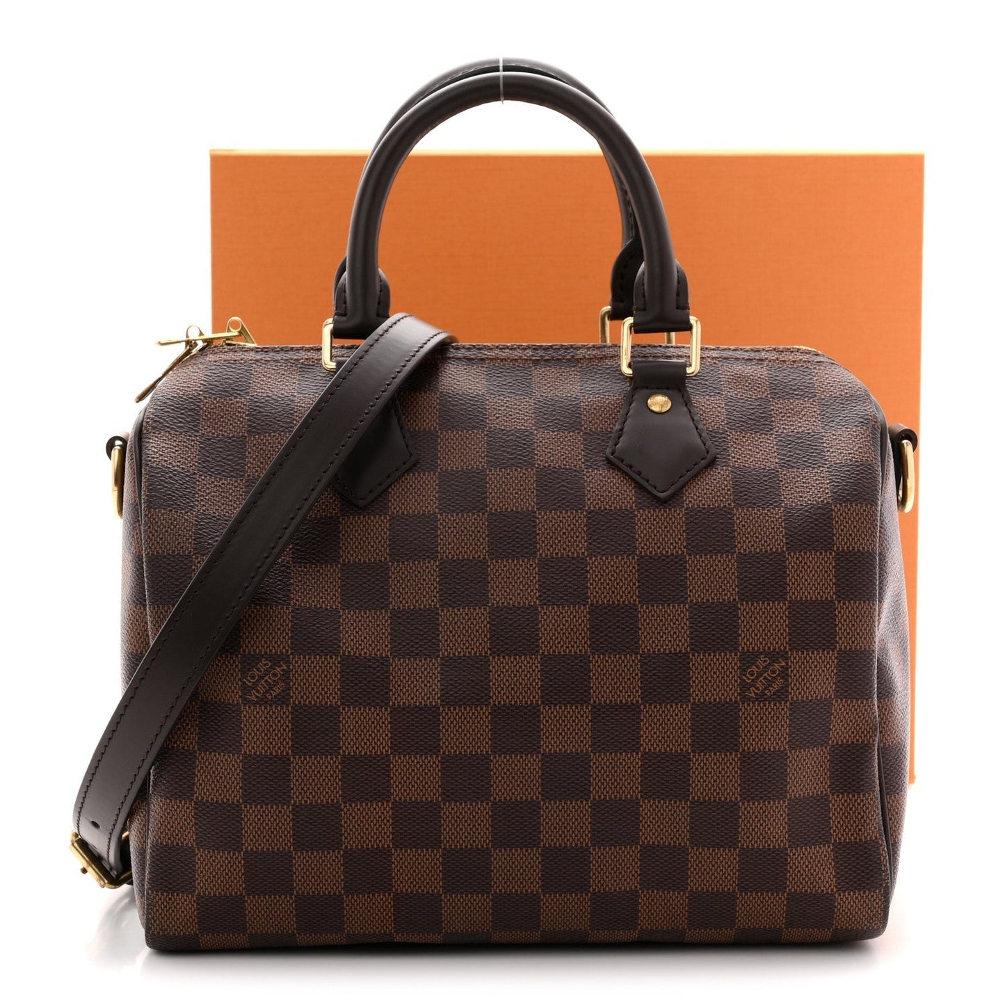 Damier Ebene Speedy Bandouliere 25