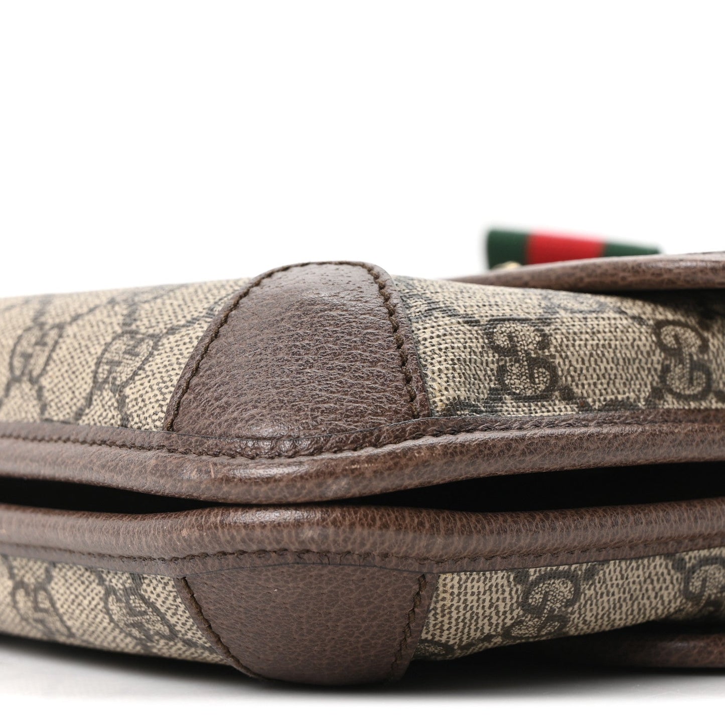 GG Supreme Monogram Web Small Neo Vintage Double Flap Messenger Bag Beige New Acero