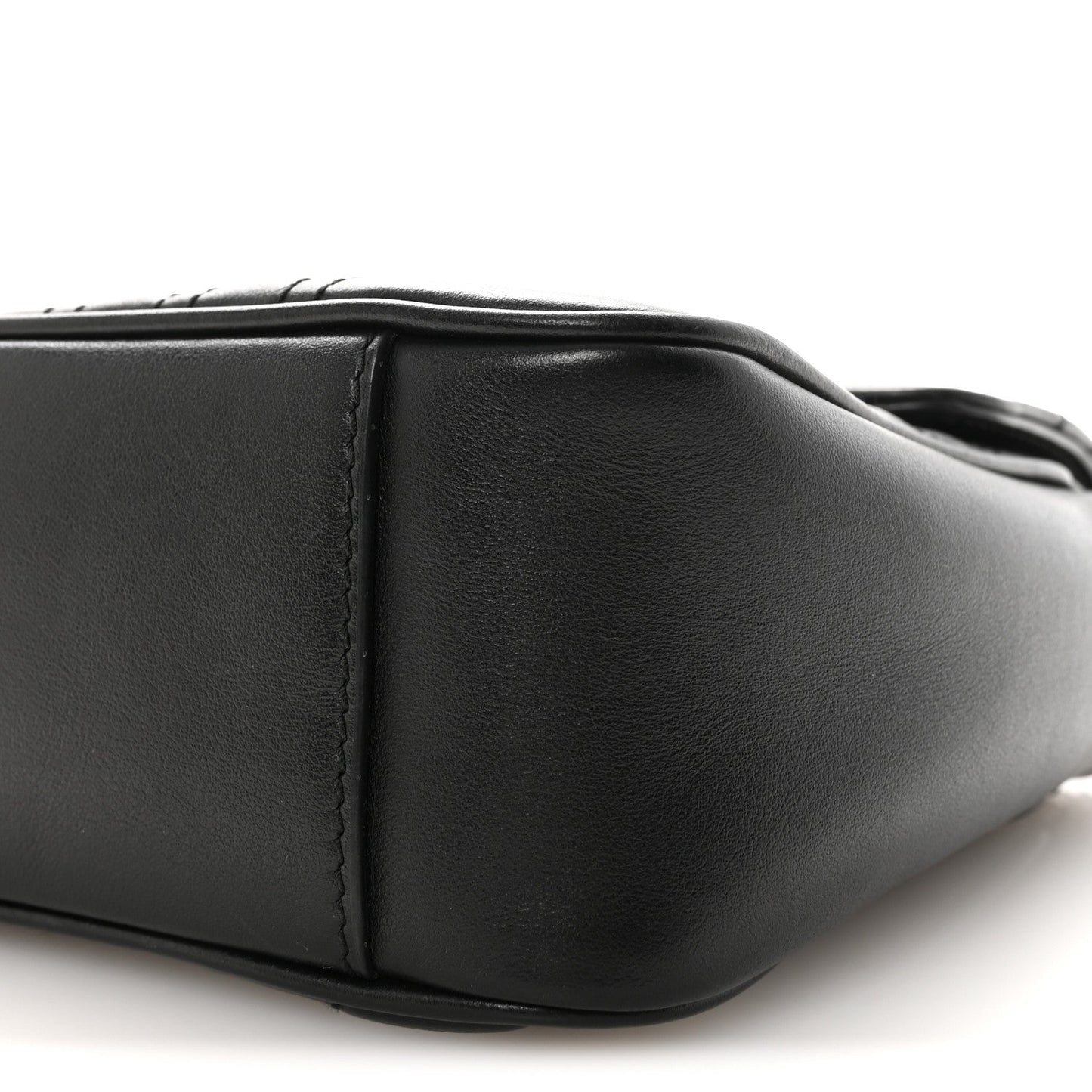 Calfskin Matelasse Small GG Marmont Shoulder Bag Black