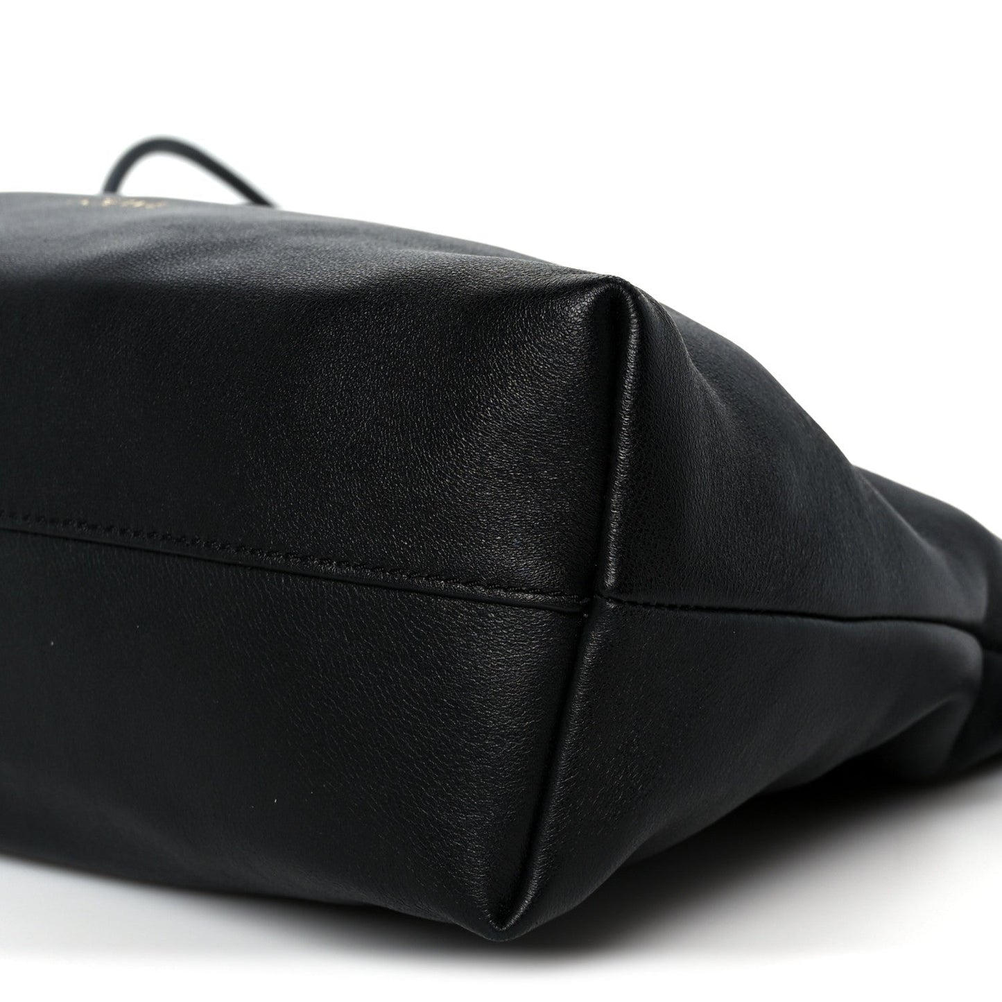 Mellow Nappa Medium Donut Chain Flamenco Knot Clutch Black