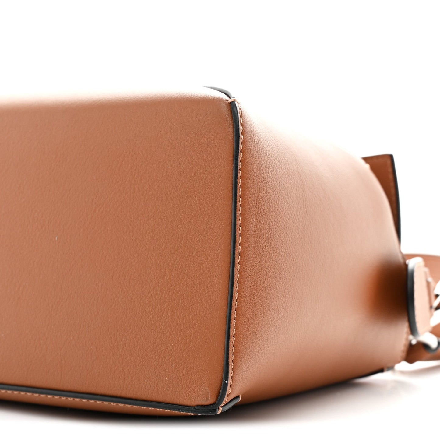 Calfskin Small Puzzle Edge Bag Tan