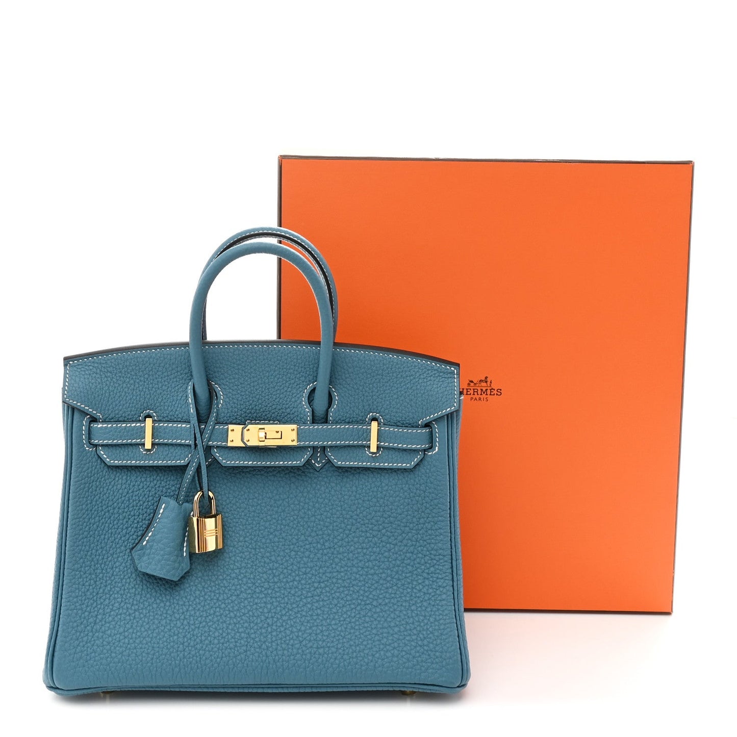 Togo Birkin 25 New Blue Jean