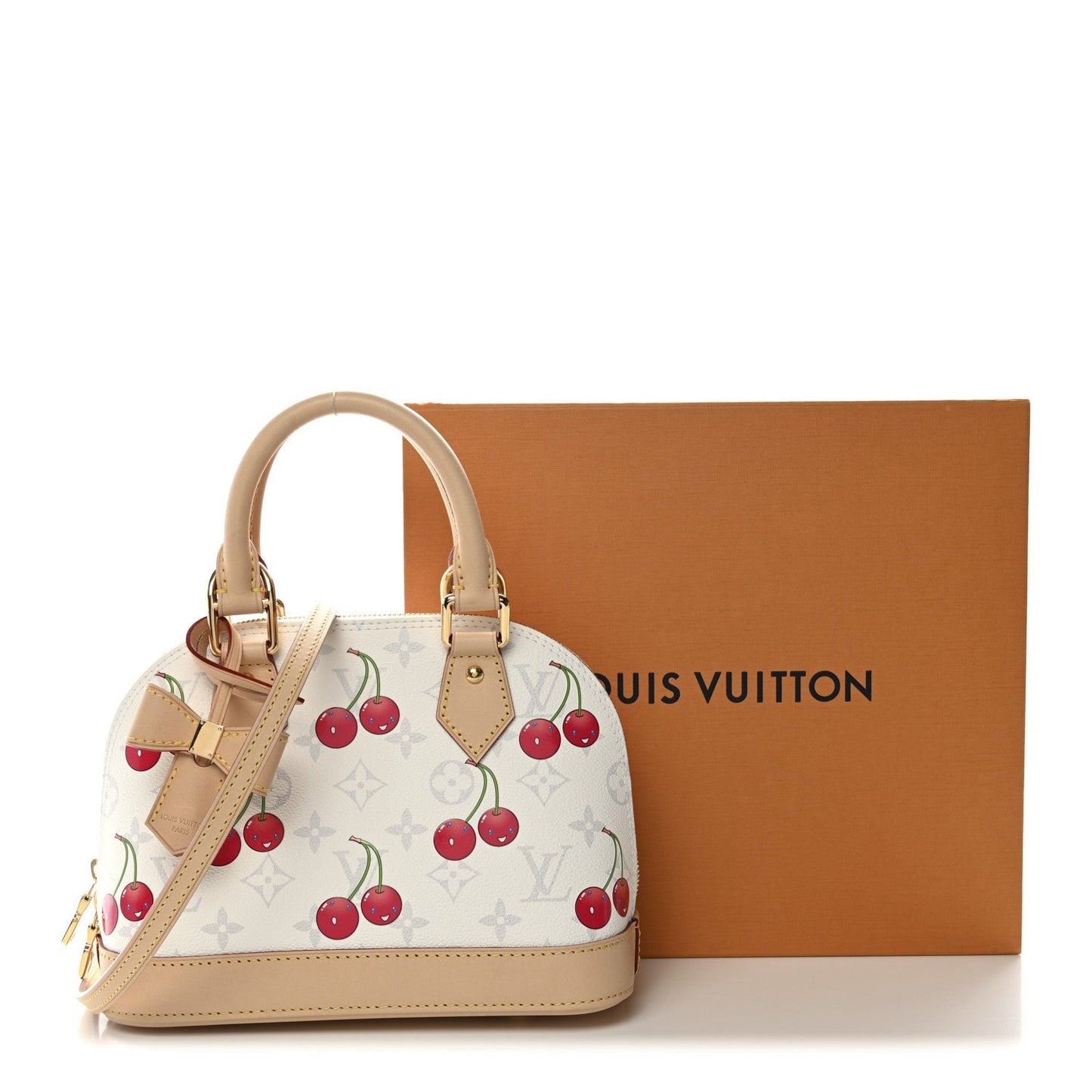 LV X TM Monogram Cerises Alma BB White