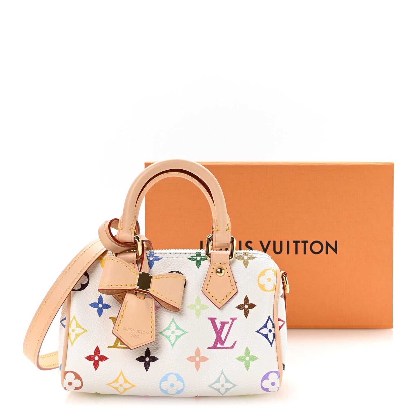 LV X TM Monogram Multicolor Nano Speedy White