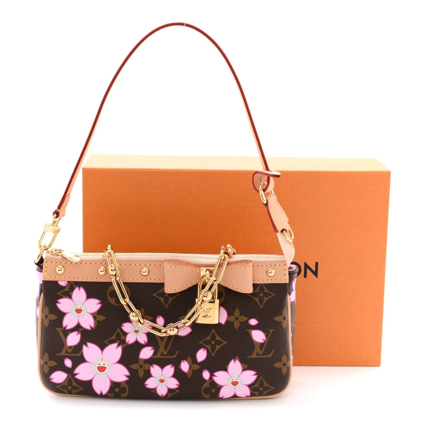 LV X TM Monogram Pochette Accessories Sakura Brown