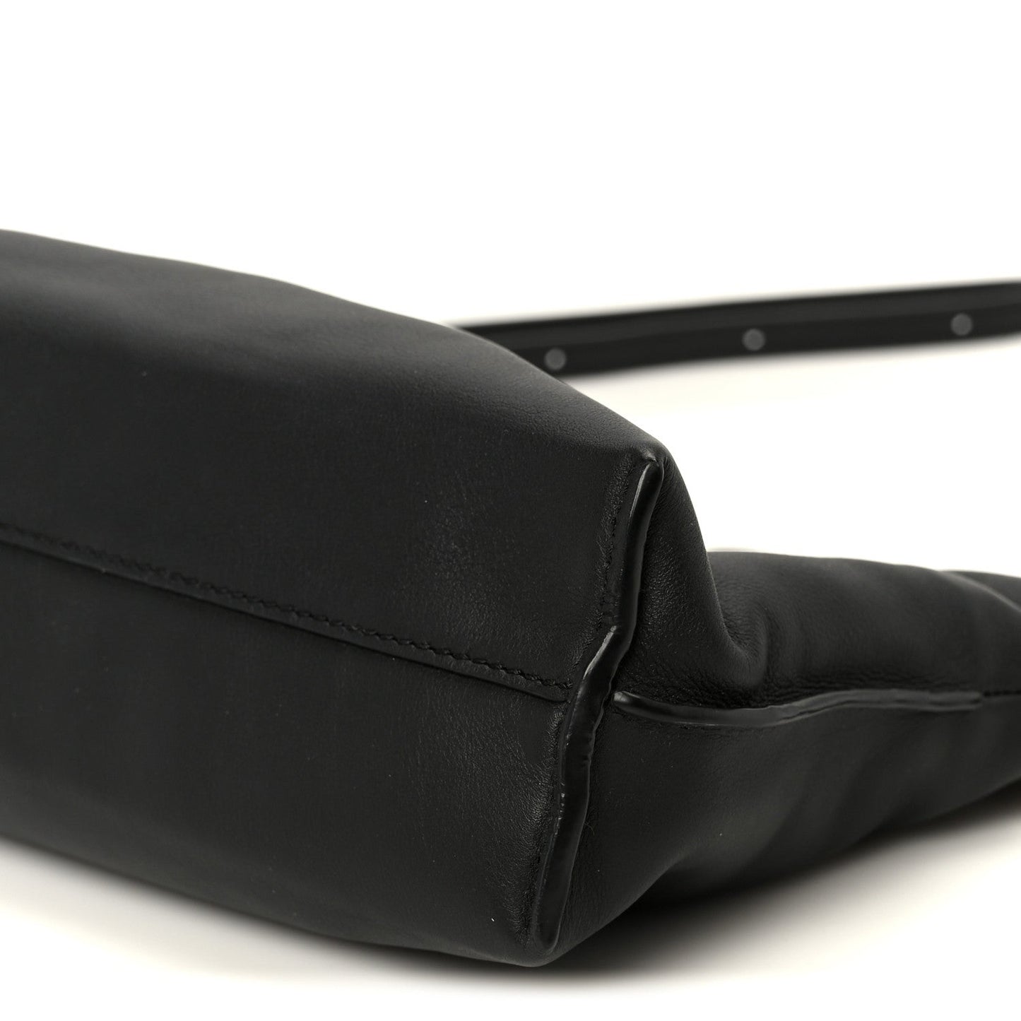 Calfskin Mini Flamenco Knot Clutch Black