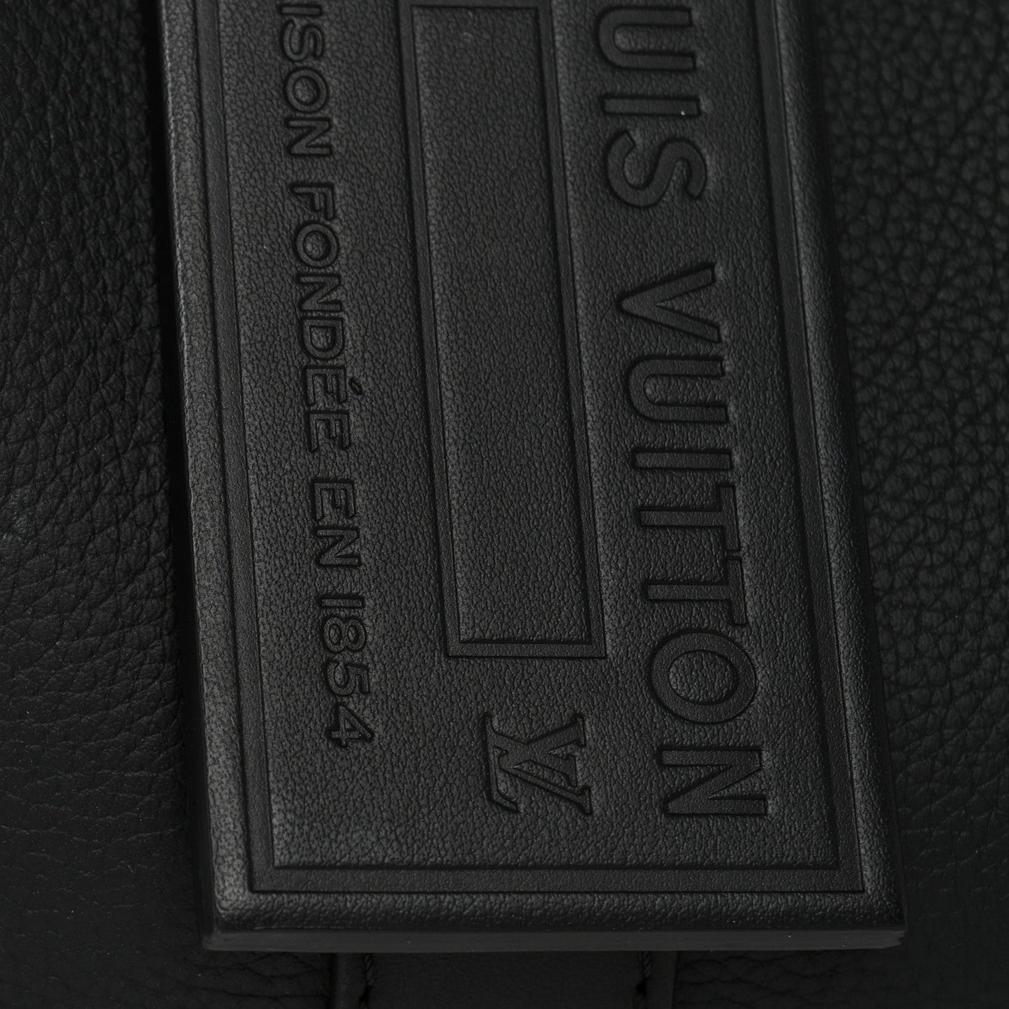 Grained Calfskin Aerogram City Keepall Black