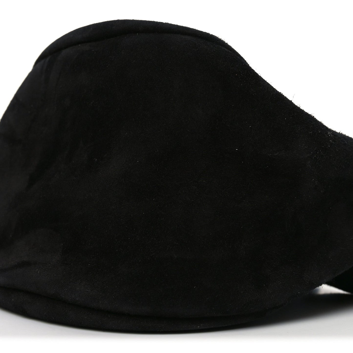 Suede Small Slouchy Banana Bag Black