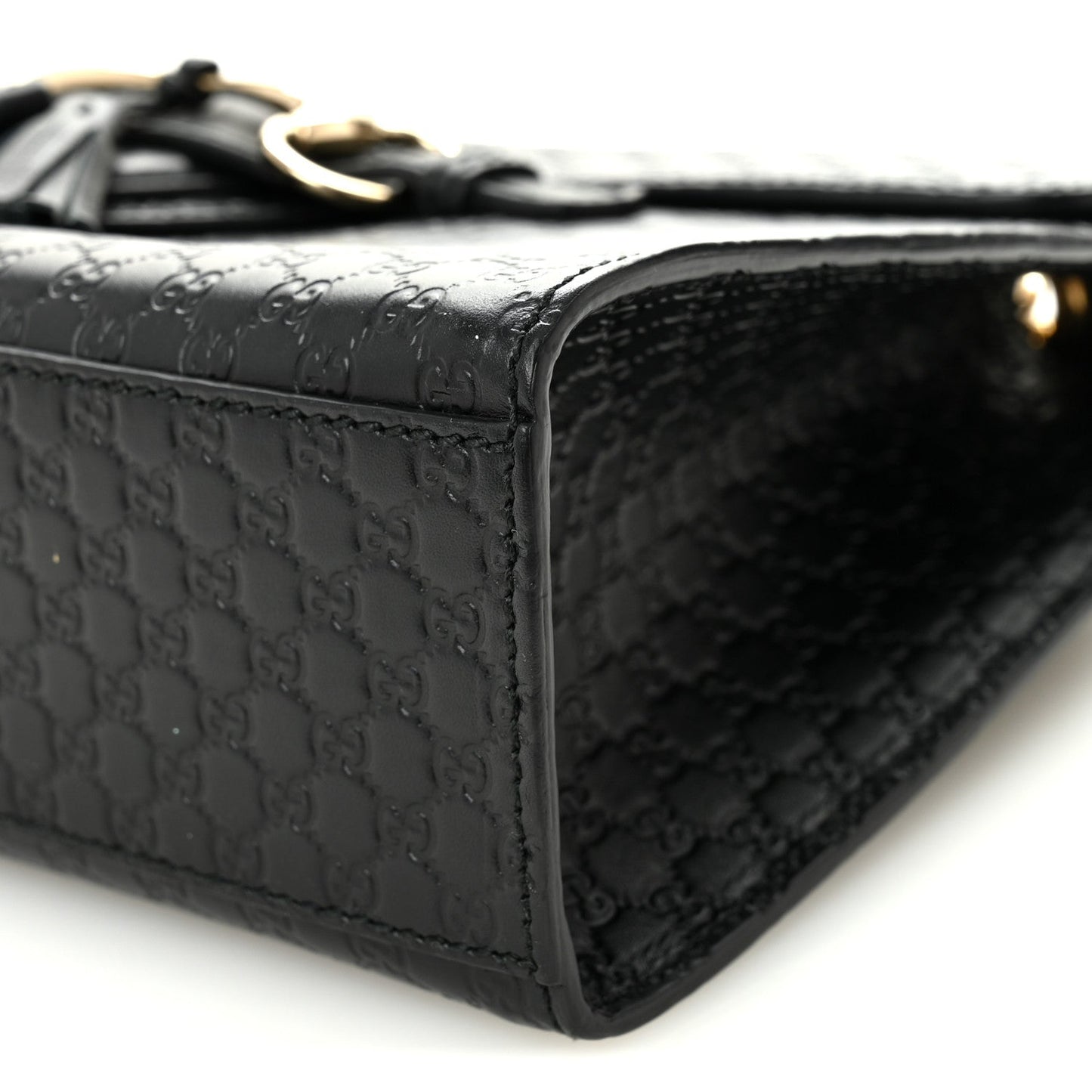 Microguccissima Medium Emily Chain Shoulder Bag Black