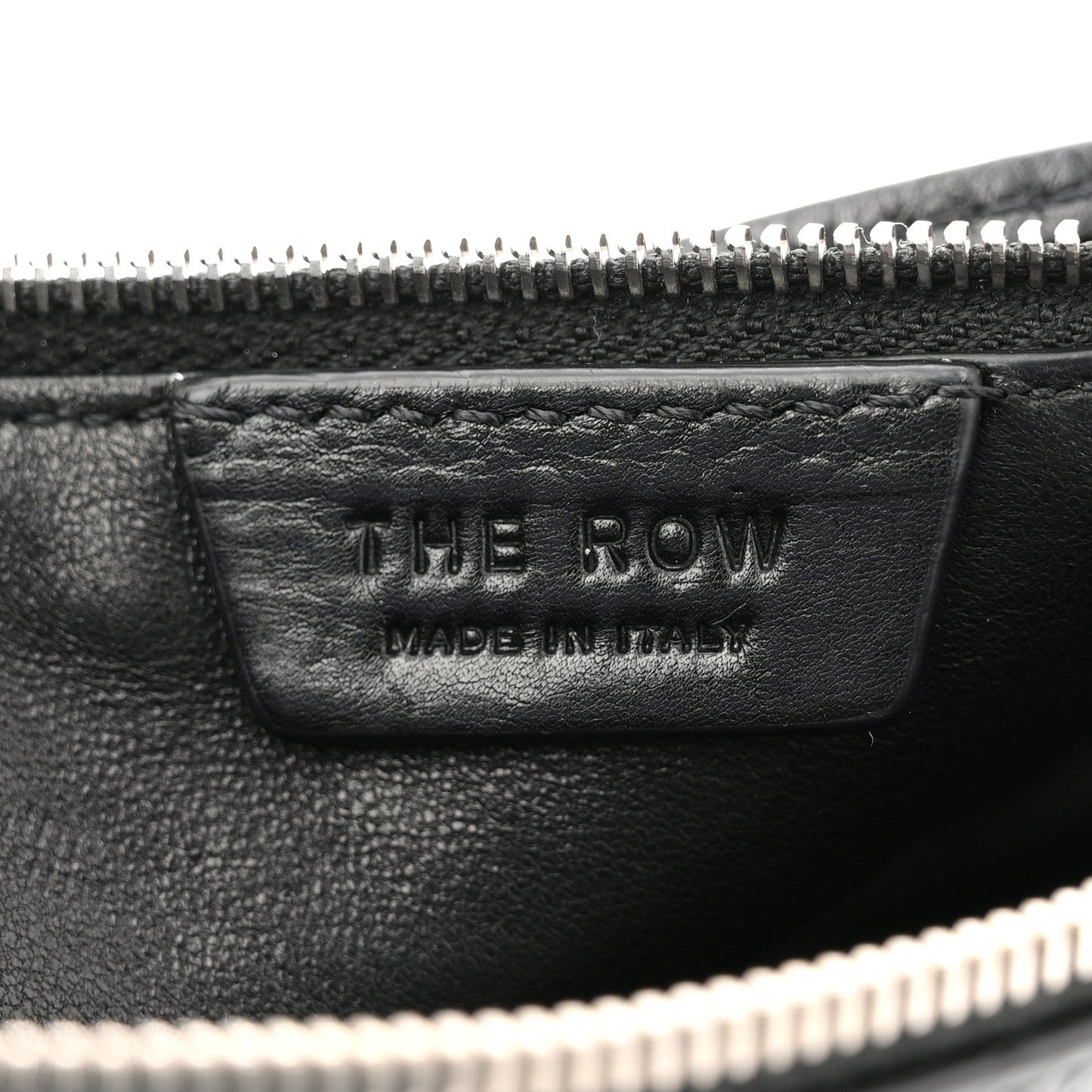 Grained Calfskin Owen Pouch Black
