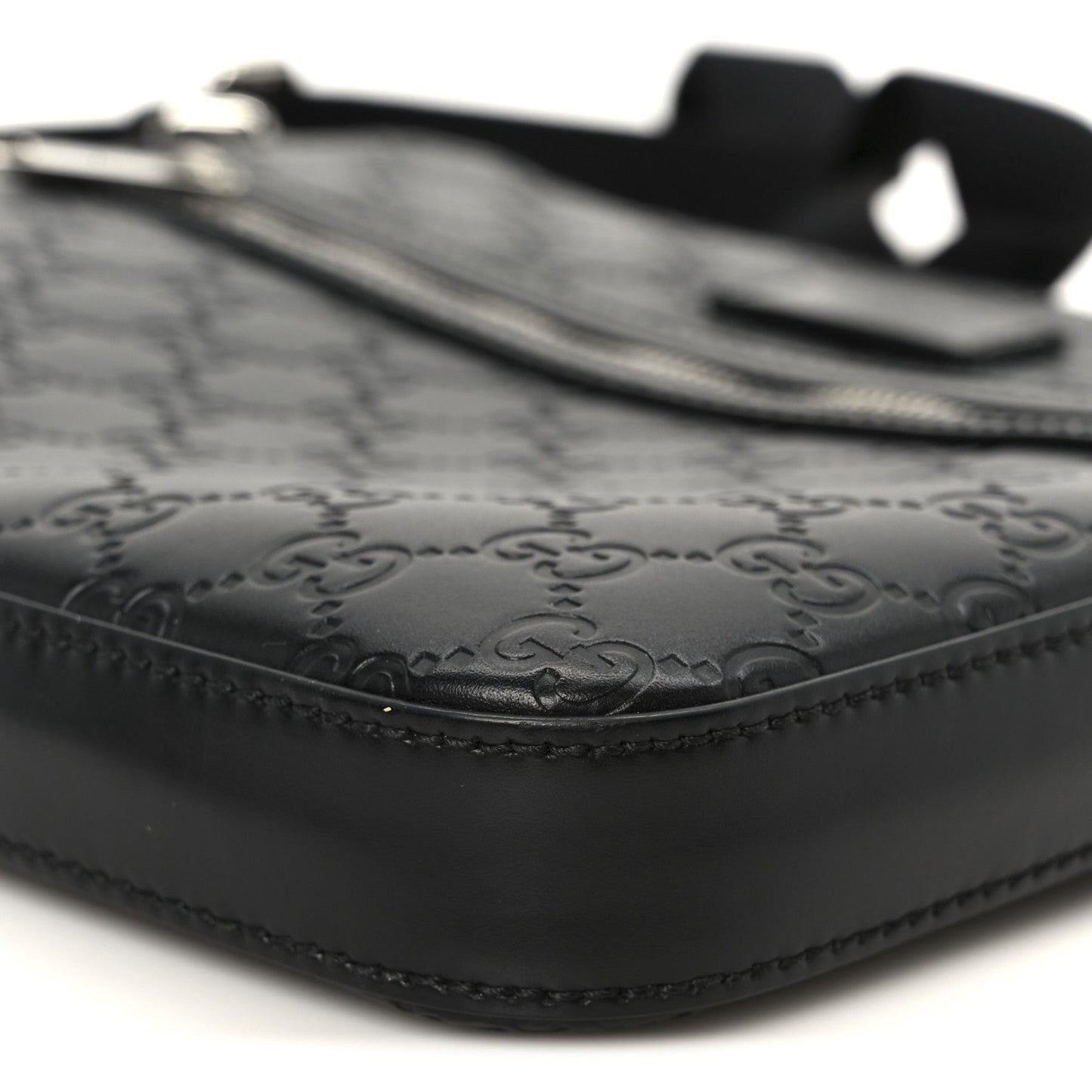 Guccissima Signature Small Messenger Bag Black