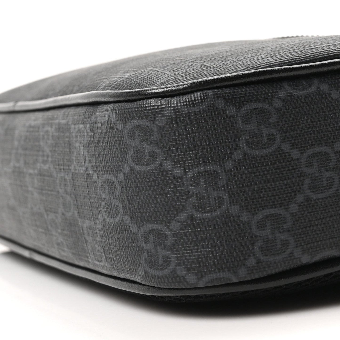 Soft GG Supreme Monogram Web Belt Bag Black Grey