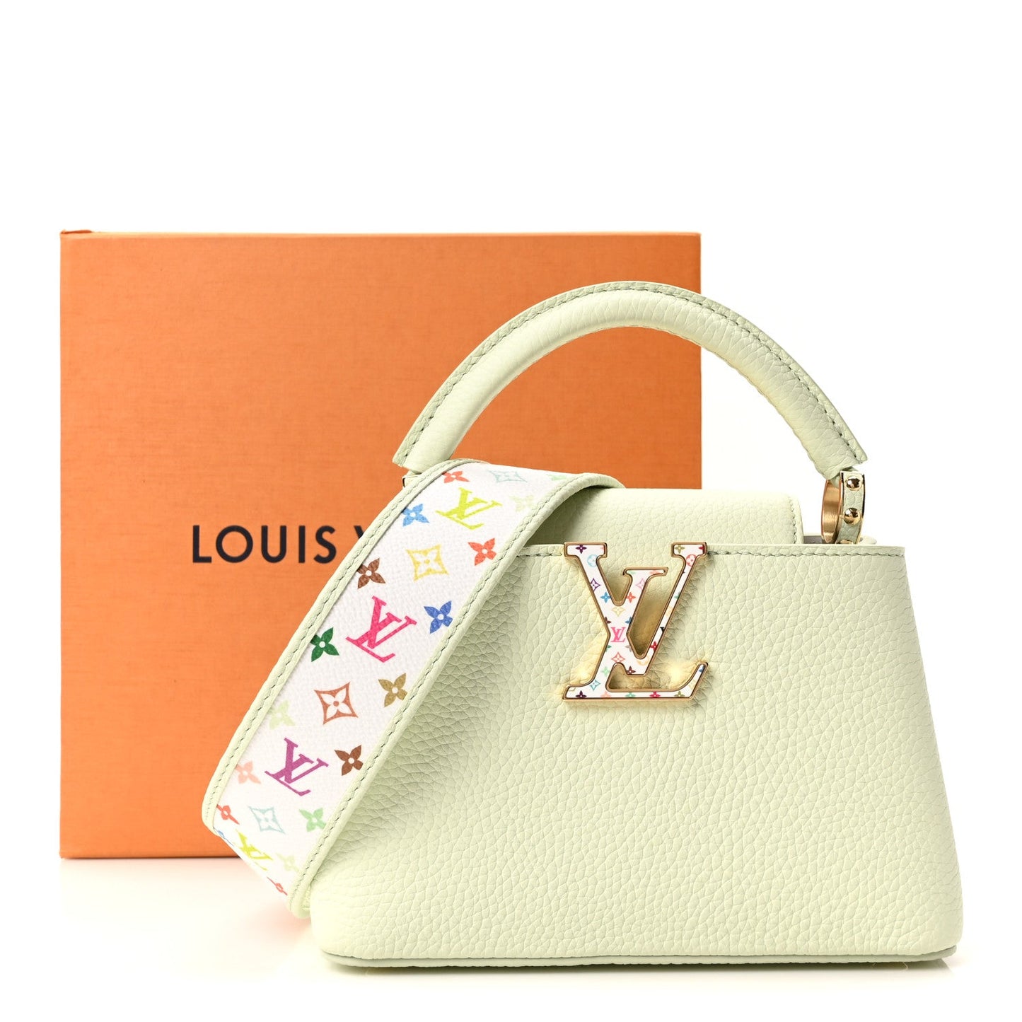 LV X TM Taurillon Mini Capucines Green