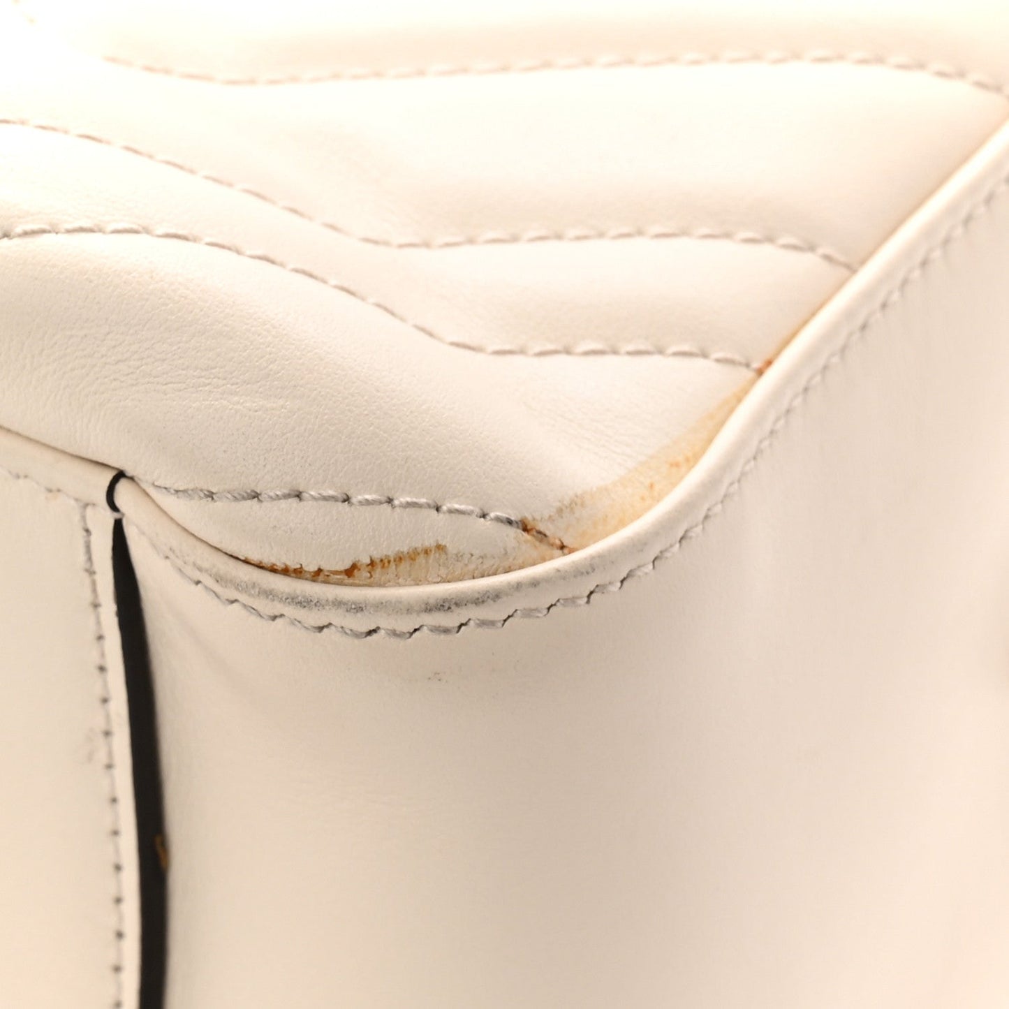 Calfskin Matelasse GG Marmont Dome Backpack White