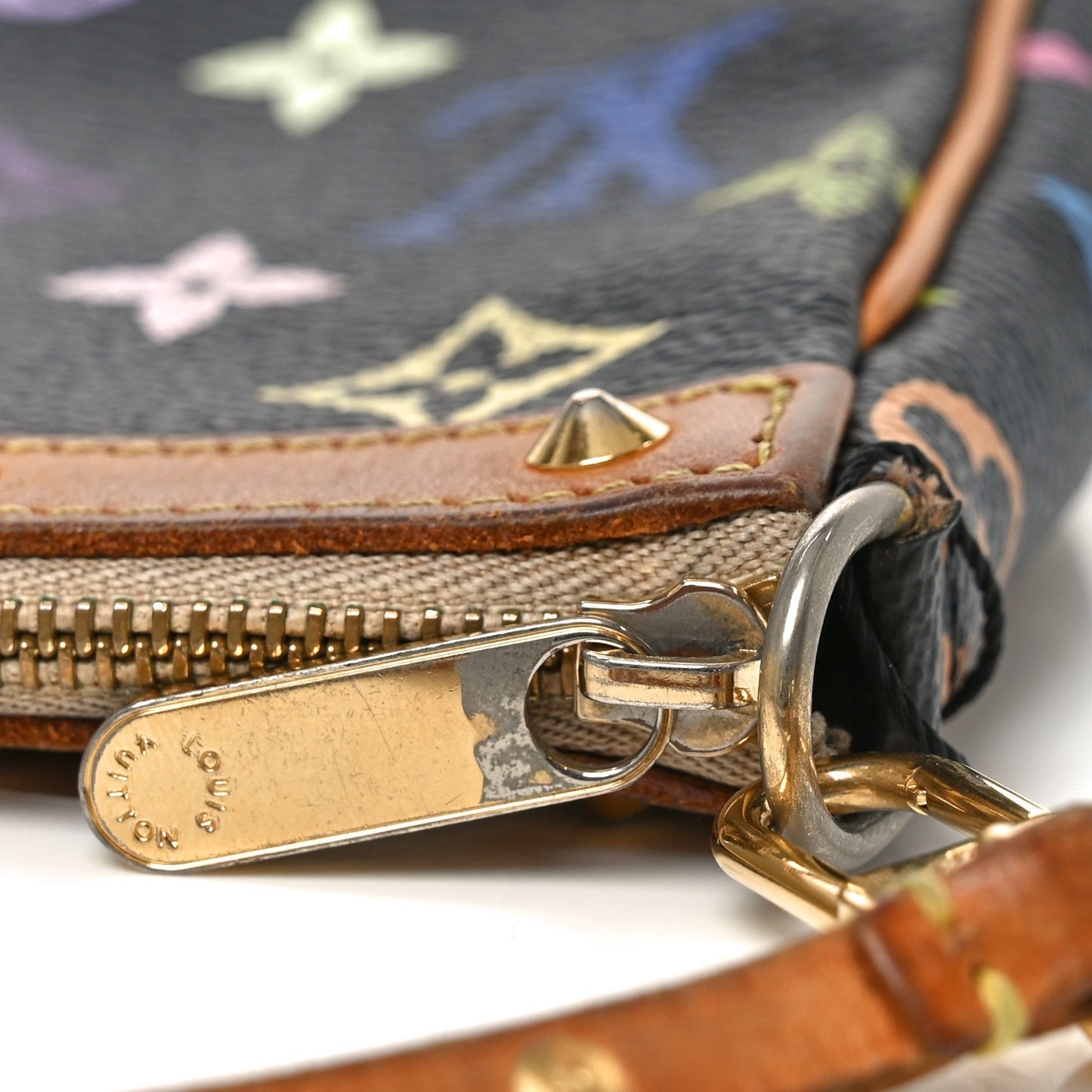 Monogram Multicolor Pochette Accessories Black