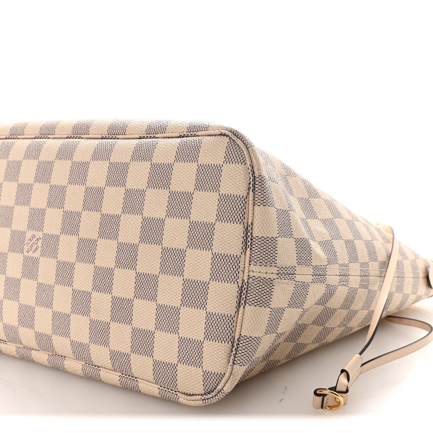 Damier Azur Braided Neverfull MM Pink