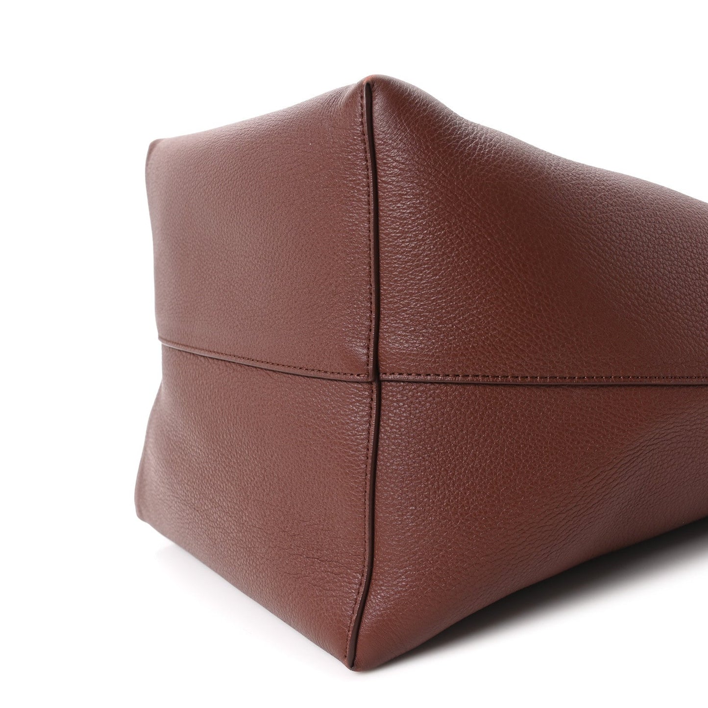 Grained Calfskin Large N/S Park Tote Burnt Wood