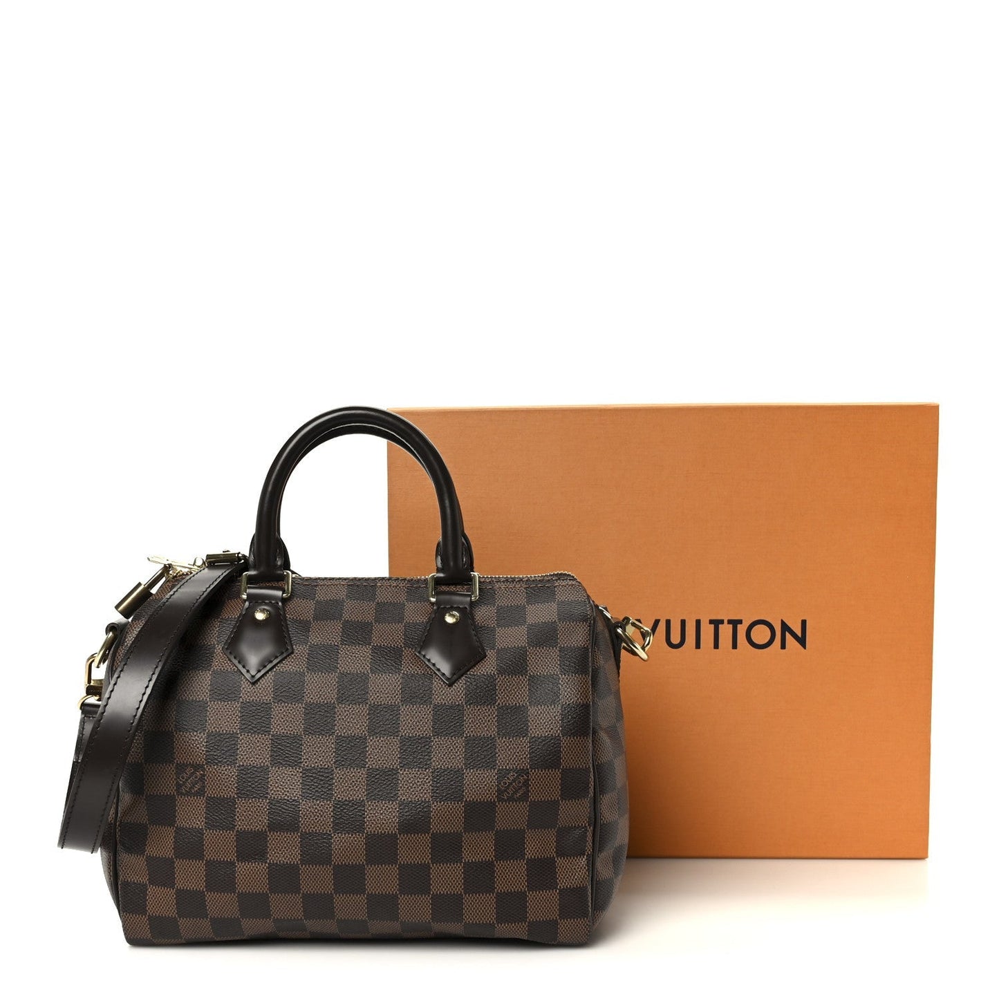 Damier Ebene Speedy Bandouliere 25