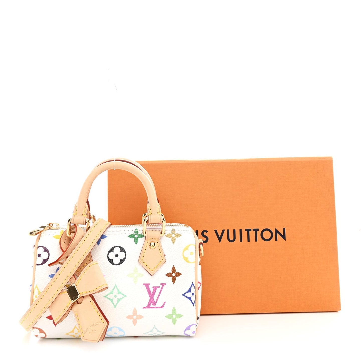 LV X TM Monogram Multicolor Nano Speedy White