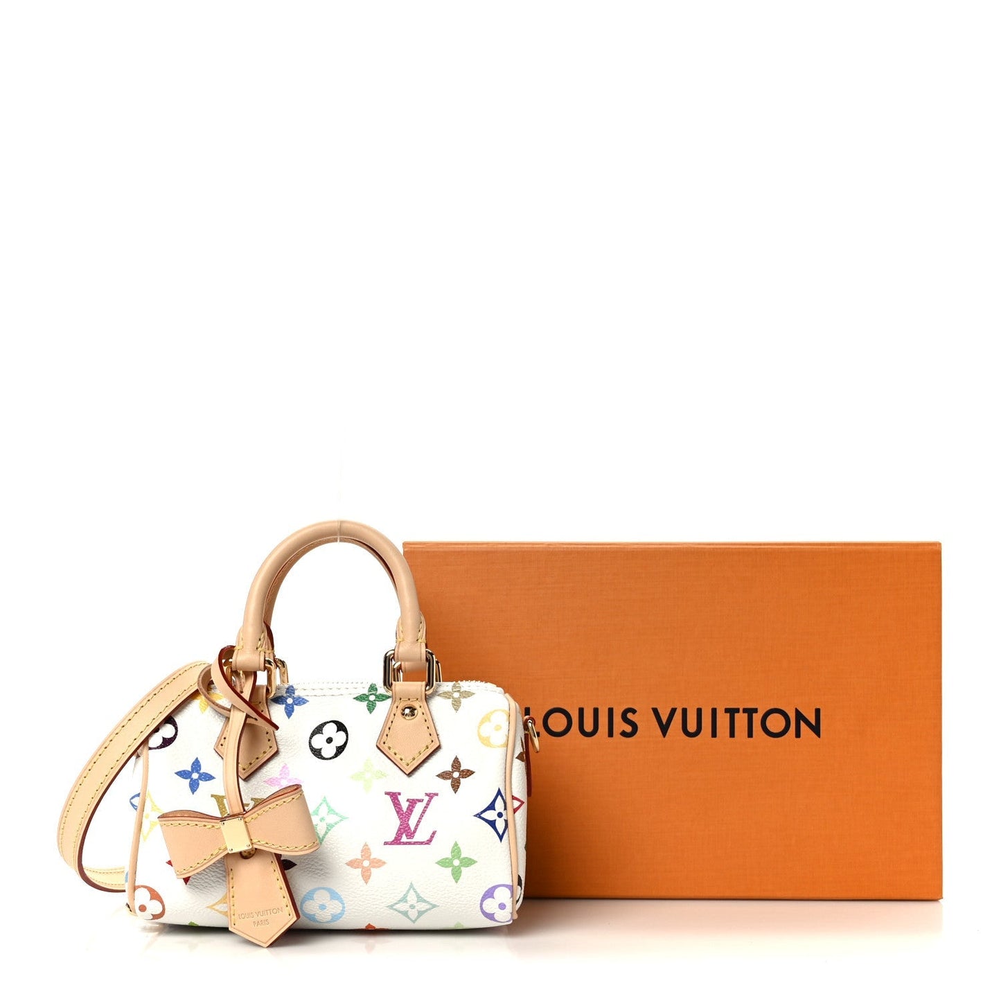 LV X TM Monogram Multicolor Nano Speedy White
