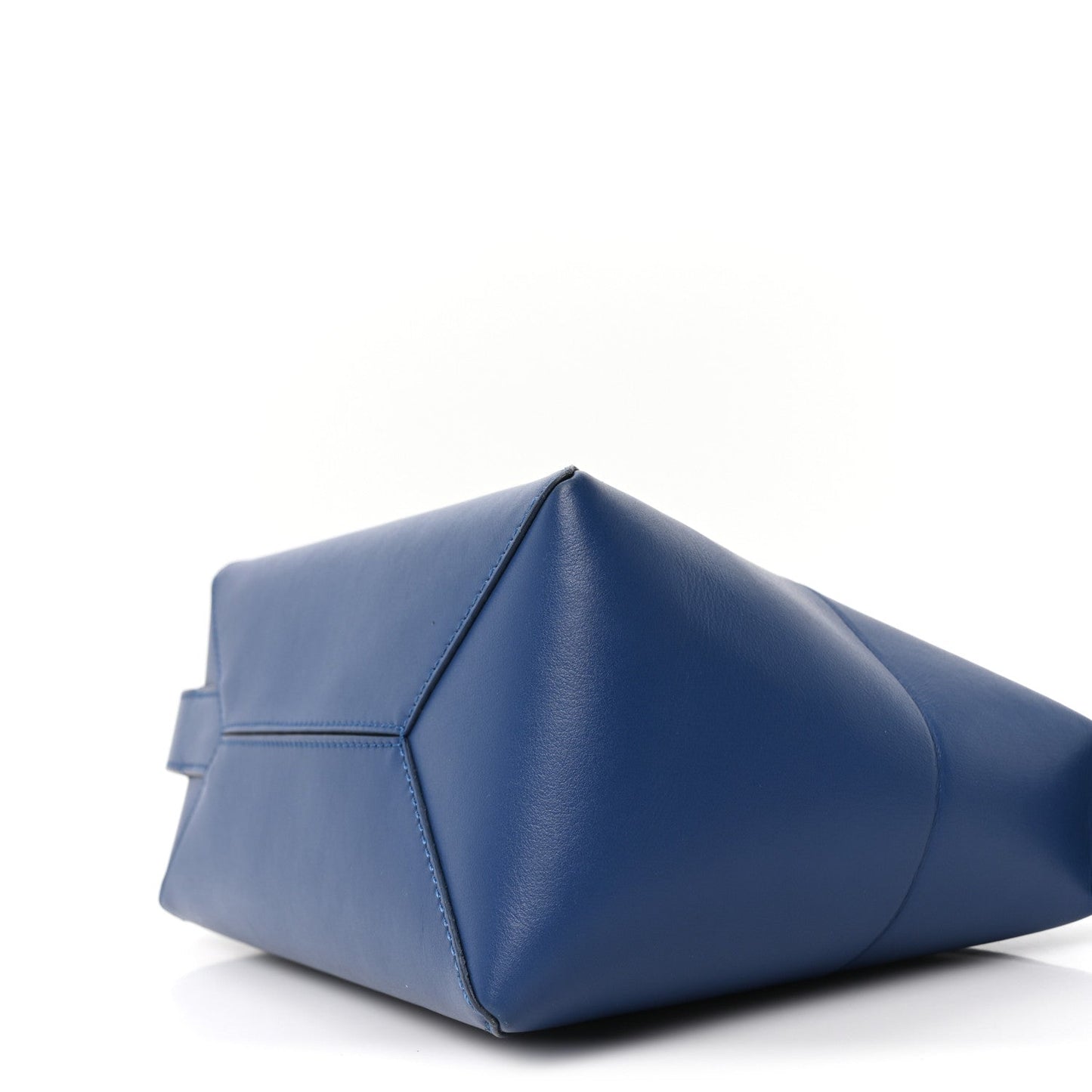 Calfskin Puzzle Fold Wash Bag Blue
