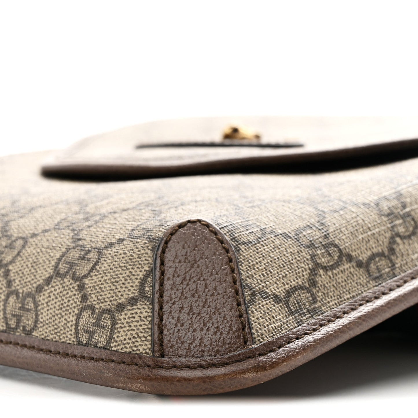 GG Supreme Monogram Web Medium Neo Vintage Flap Messenger Bag Beige New Acero