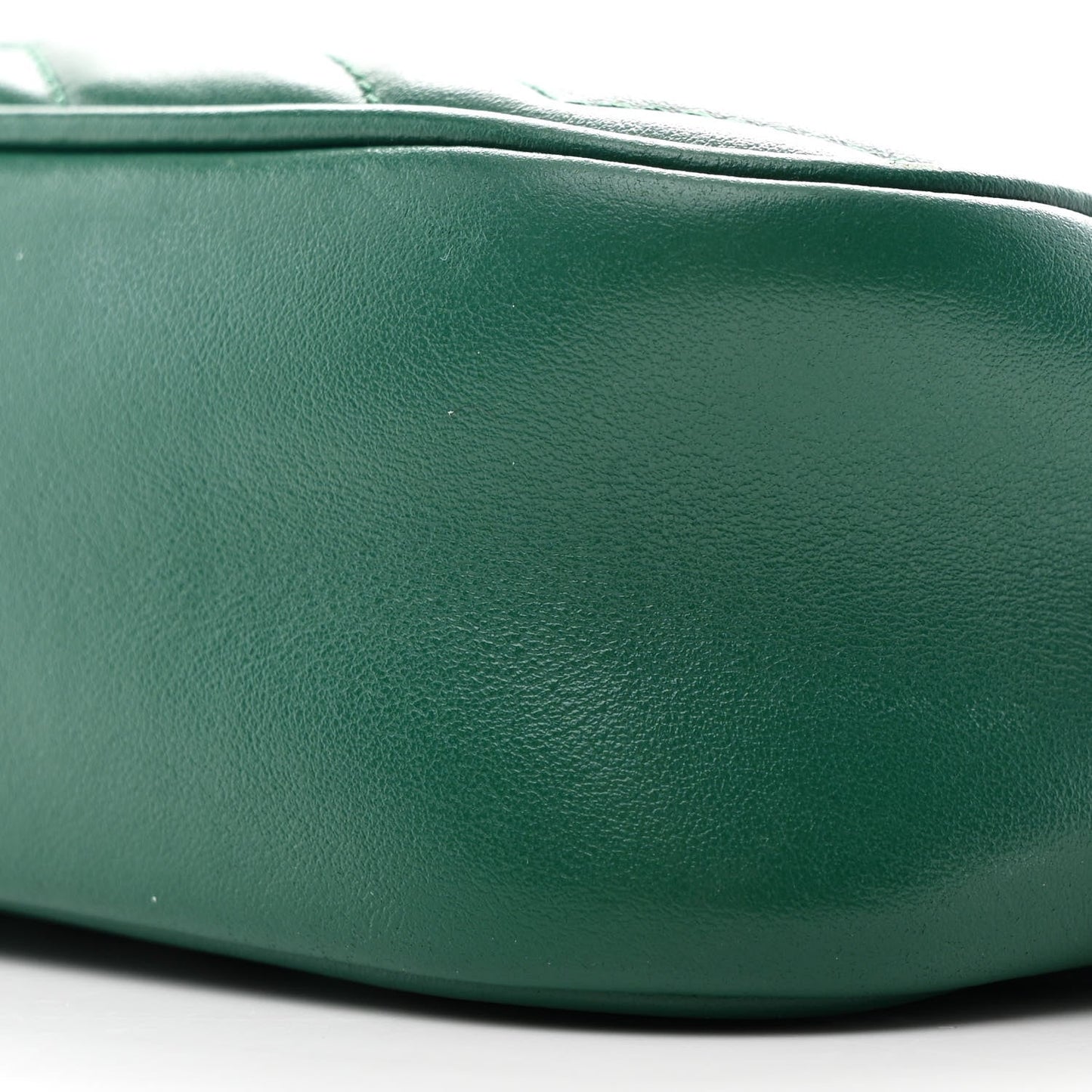 Calfskin Matelasse Small GG Marmont Chain Shoulder Bag Emerald Green