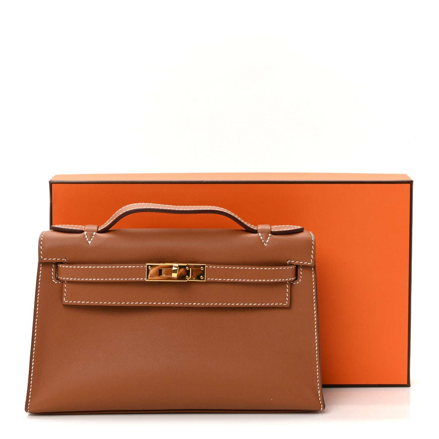Swift Kelly Pochette Clutch Gold