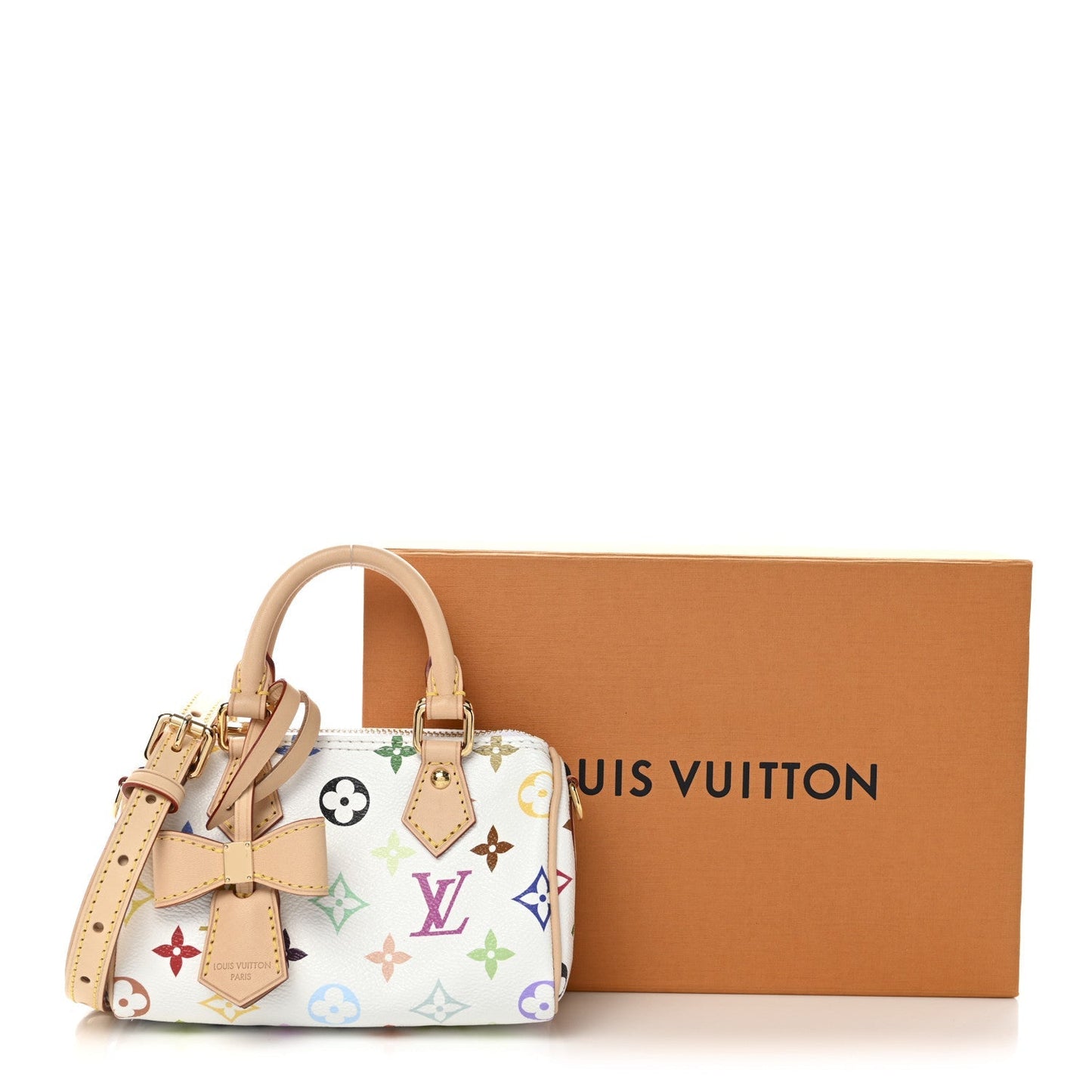 LV X TM Monogram Multicolor Nano Speedy White