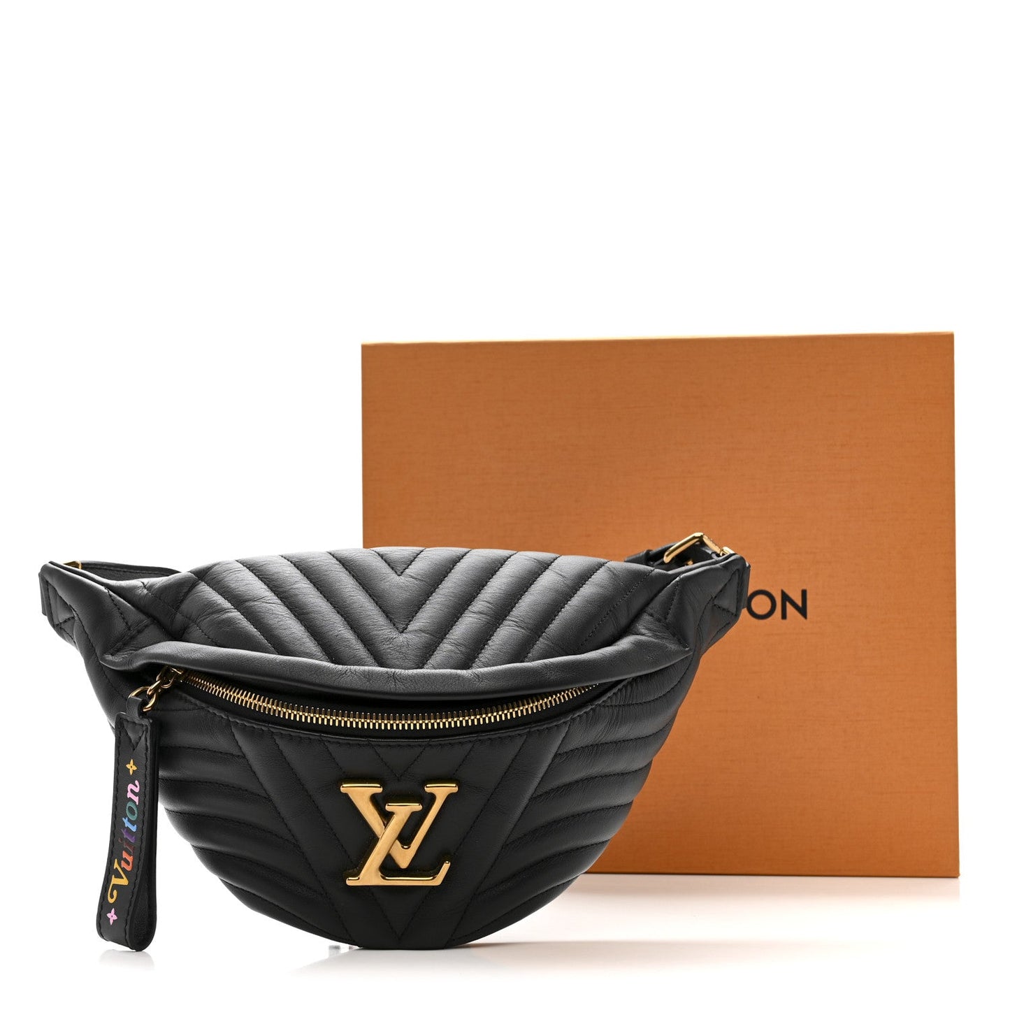 Calfskin Quilted New Wave Bumbag Black