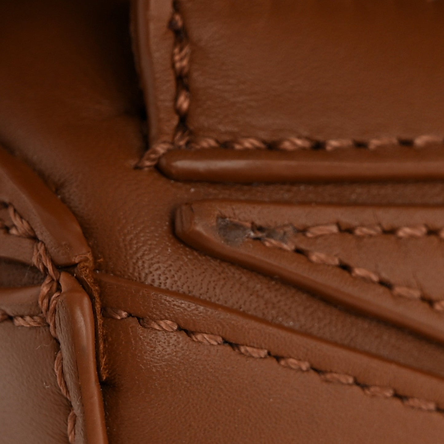 Satin Calfskin Mini Puzzle Bag Pecan