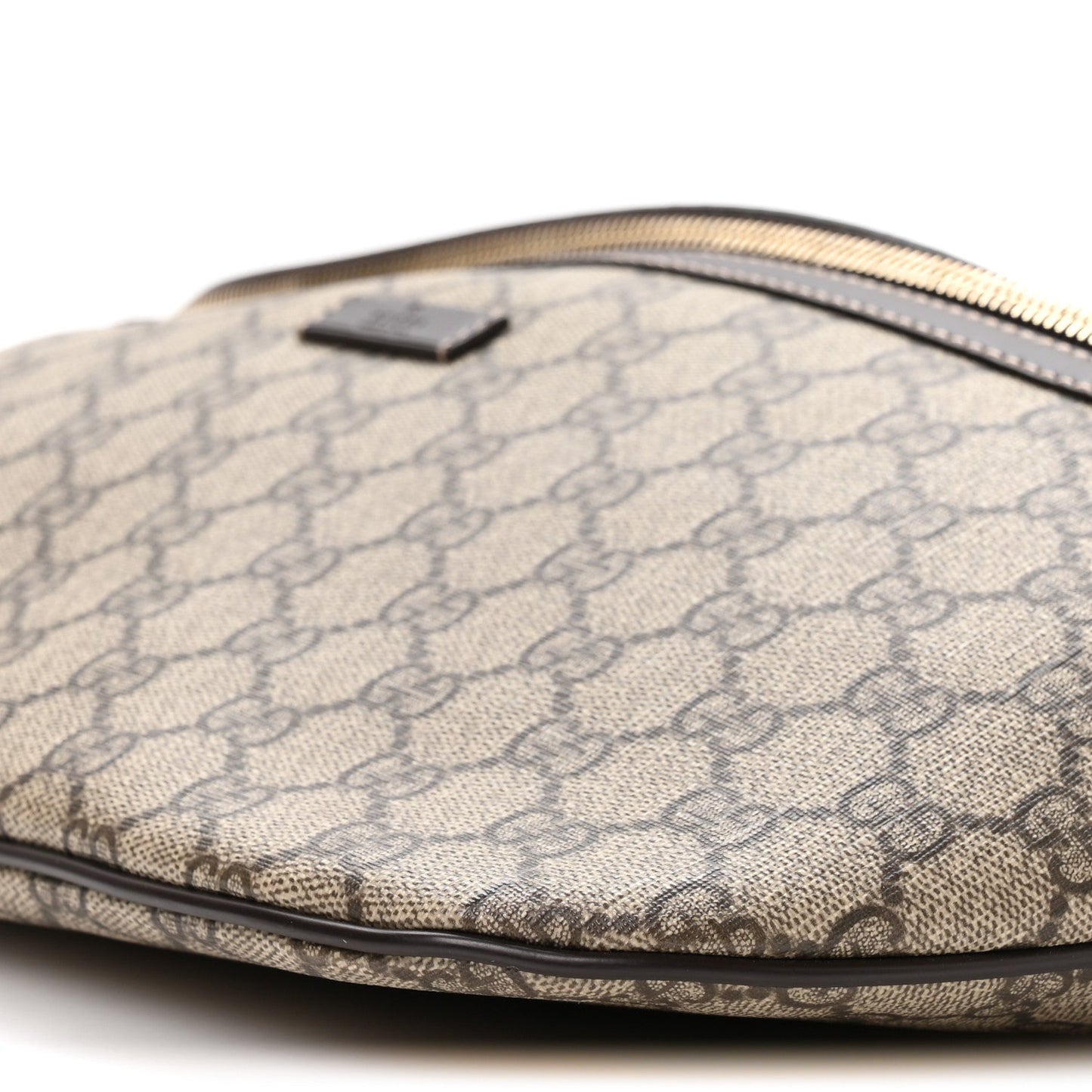 GG Supreme Monogram Belt Bag Dark Brown