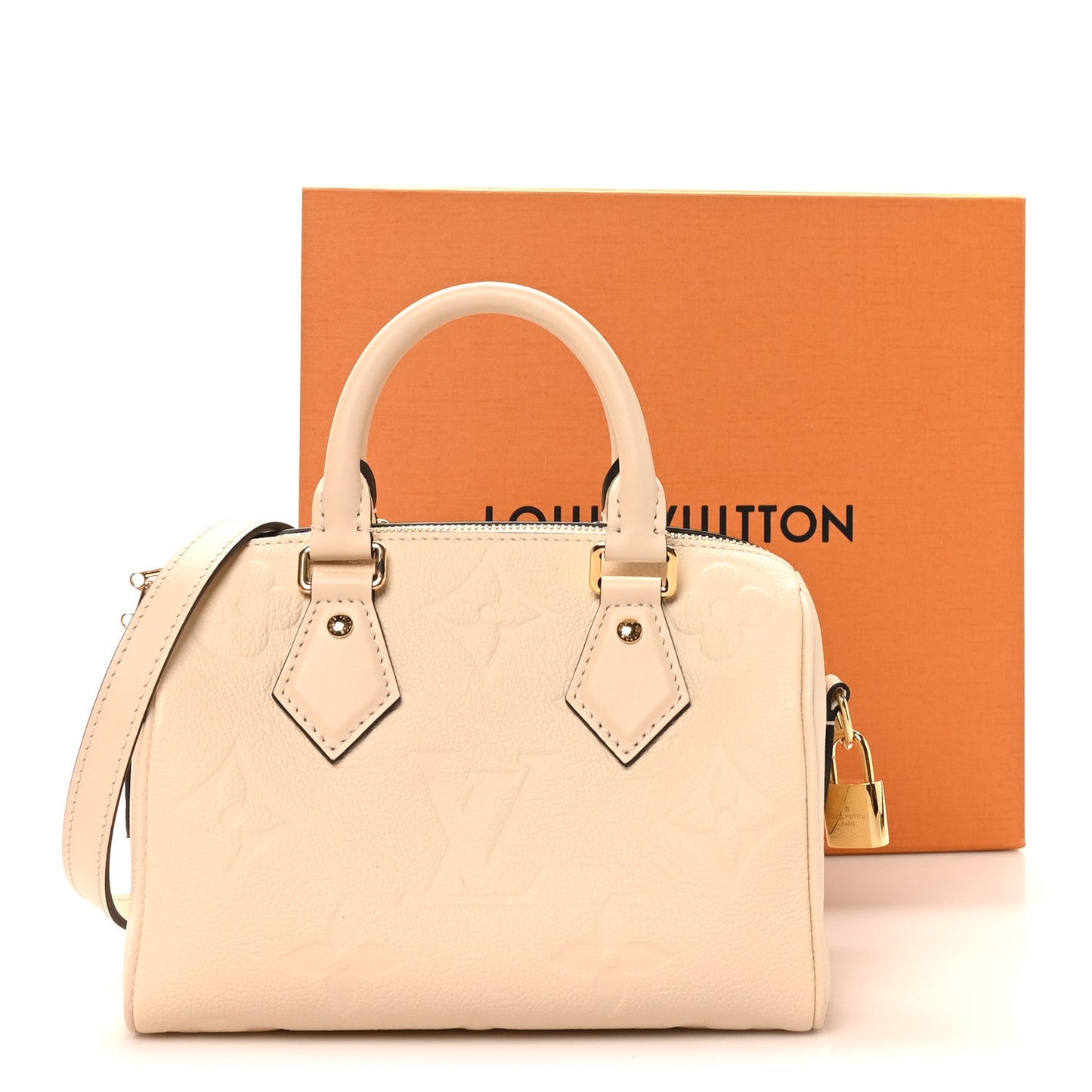 Empreinte Monogram Giant Speedy Bandouliere 20 Creme