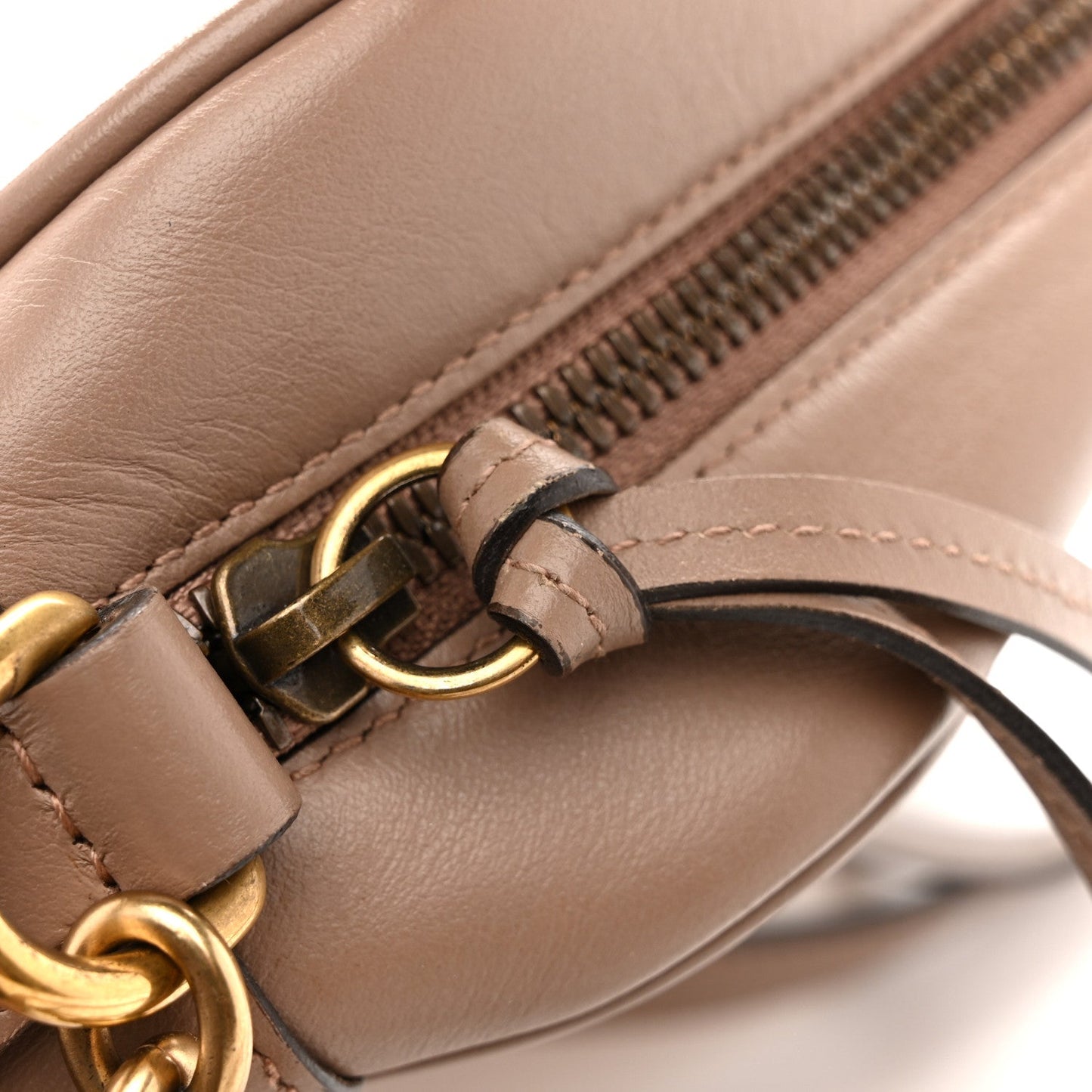Calfskin Matelasse Small GG Marmont Chain Shoulder Bag Porcelain Rose