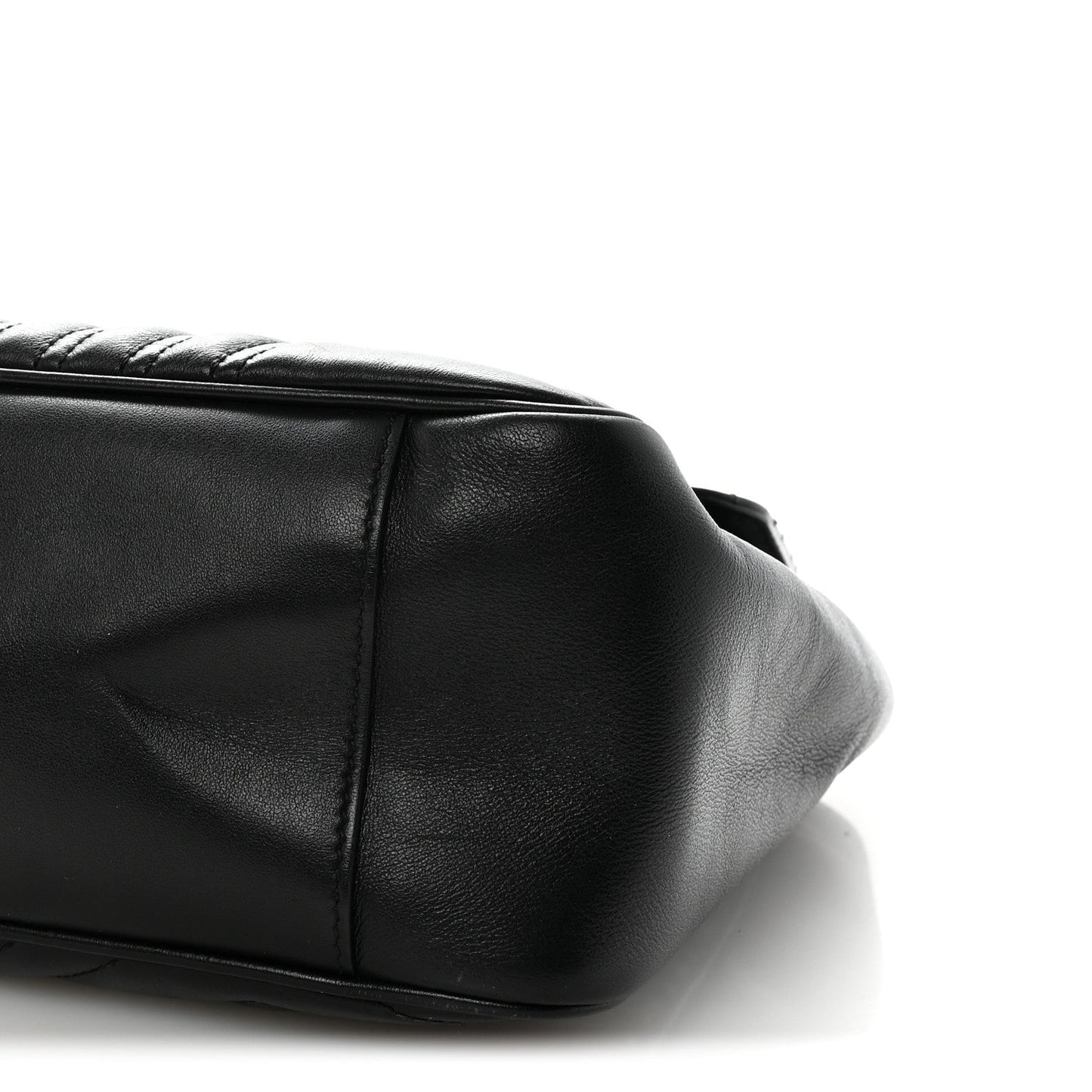 Calfskin Matelasse Large GG Marmont Shoulder Bag Black