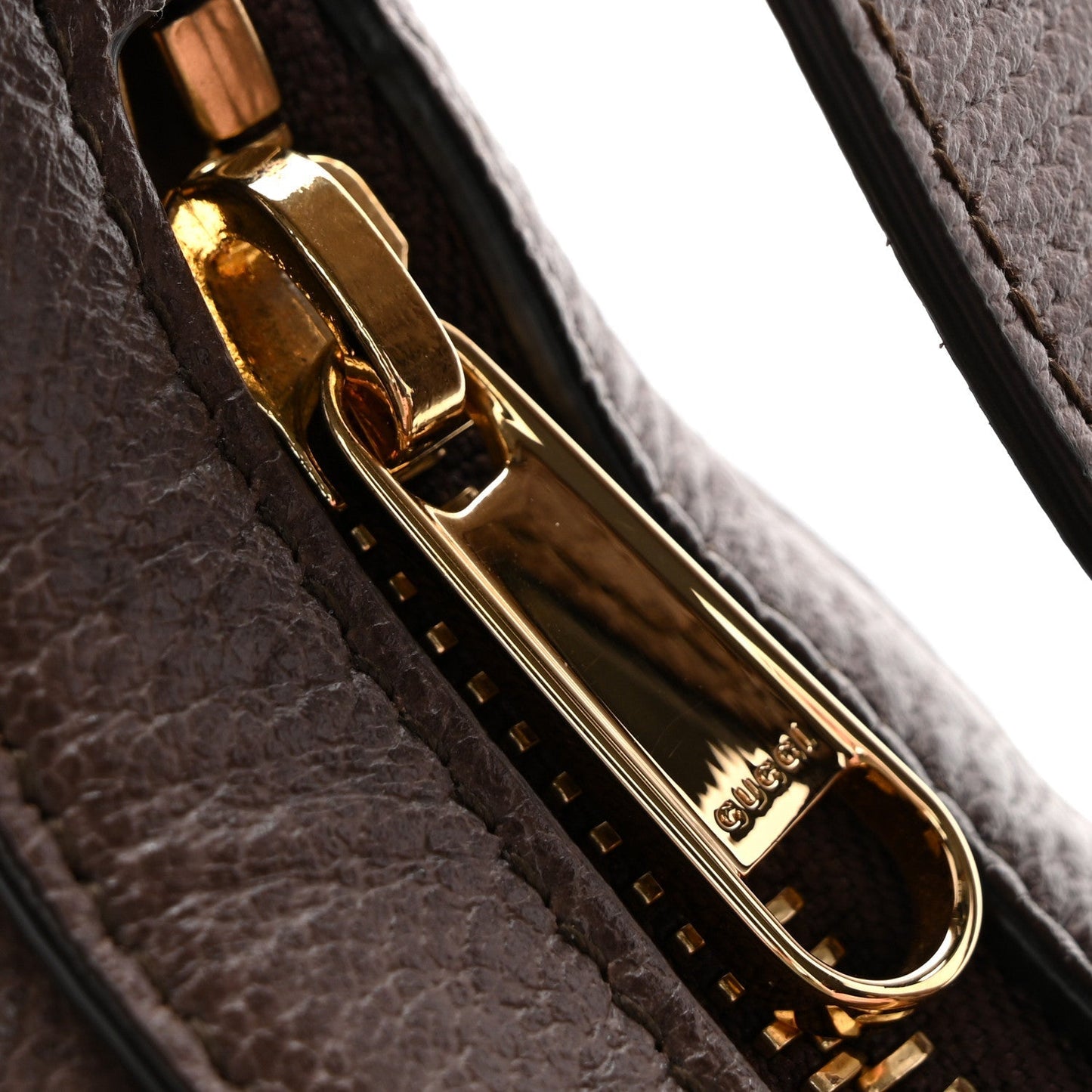 GG Supreme Monogram Textured Calfskin Web Mini Ophidia Half Moon Hobo Beige Ebony New Acero
